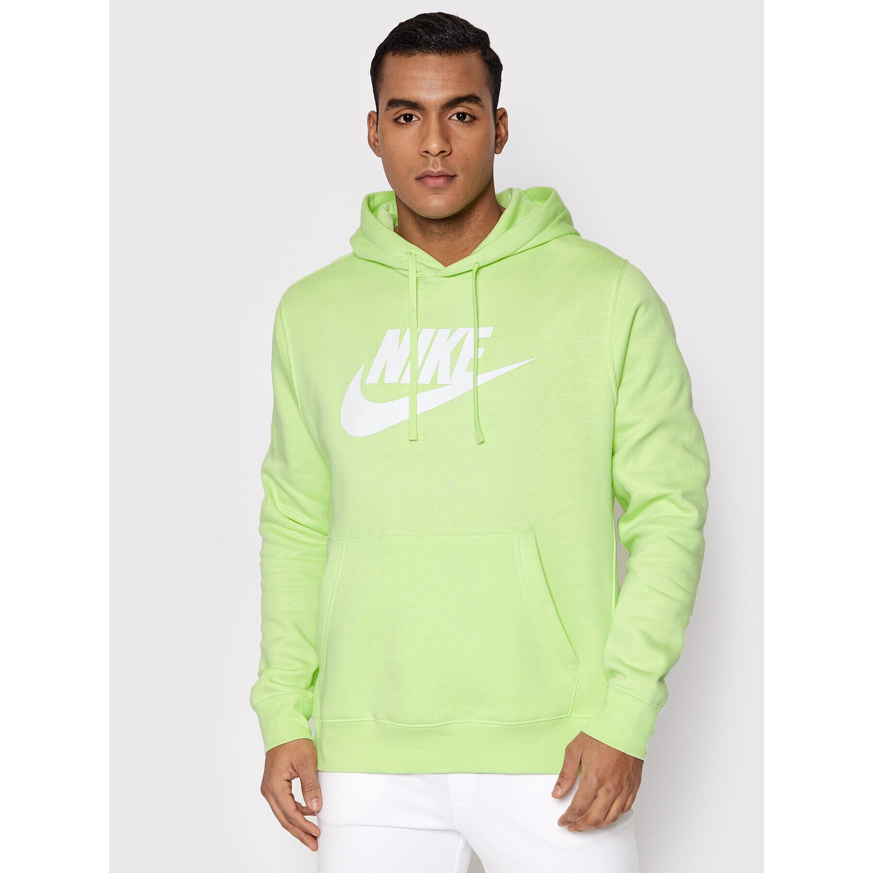 Nike Pulóver Sportswear Club BV2973 Zöld Standard Fit - Pepit.hu