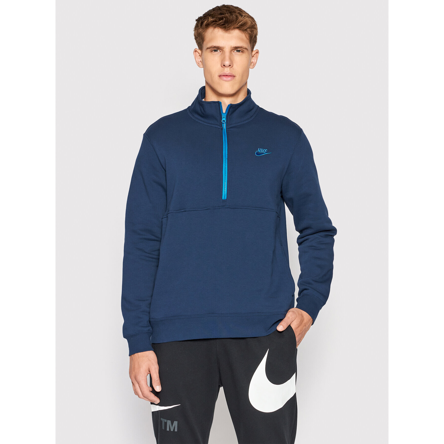 Nike Pulóver Sportswear Club DD4732 Sötétkék Standard Fit - Pepit.hu