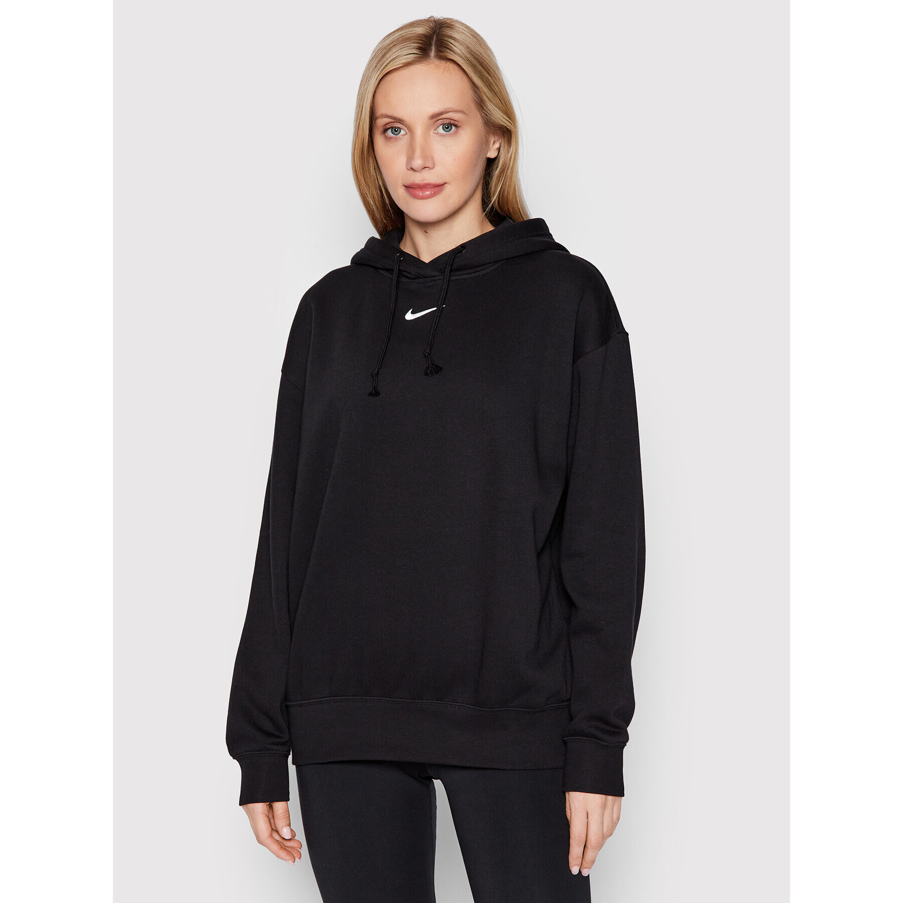 Nike Pulóver Sportswear Collection Essentials DJ7668 Fekete Oversize - Pepit.hu