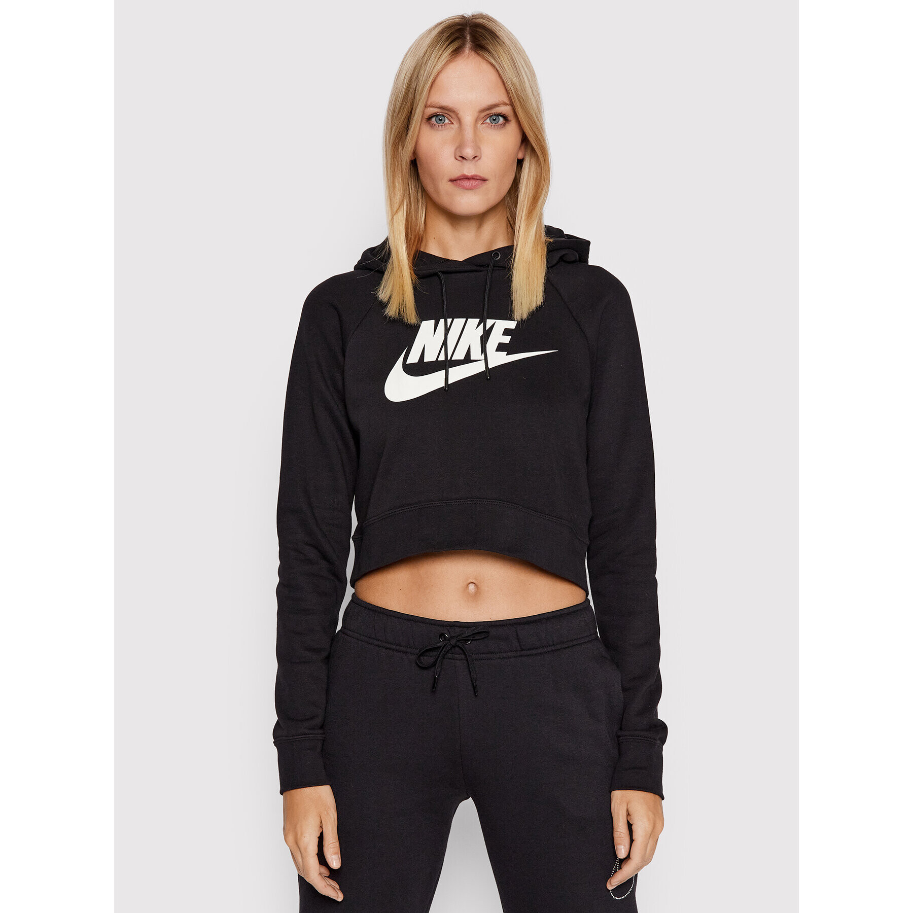 Nike Pulóver Sportswear Essential CJ6327 Fekete Loose Fit - Pepit.hu