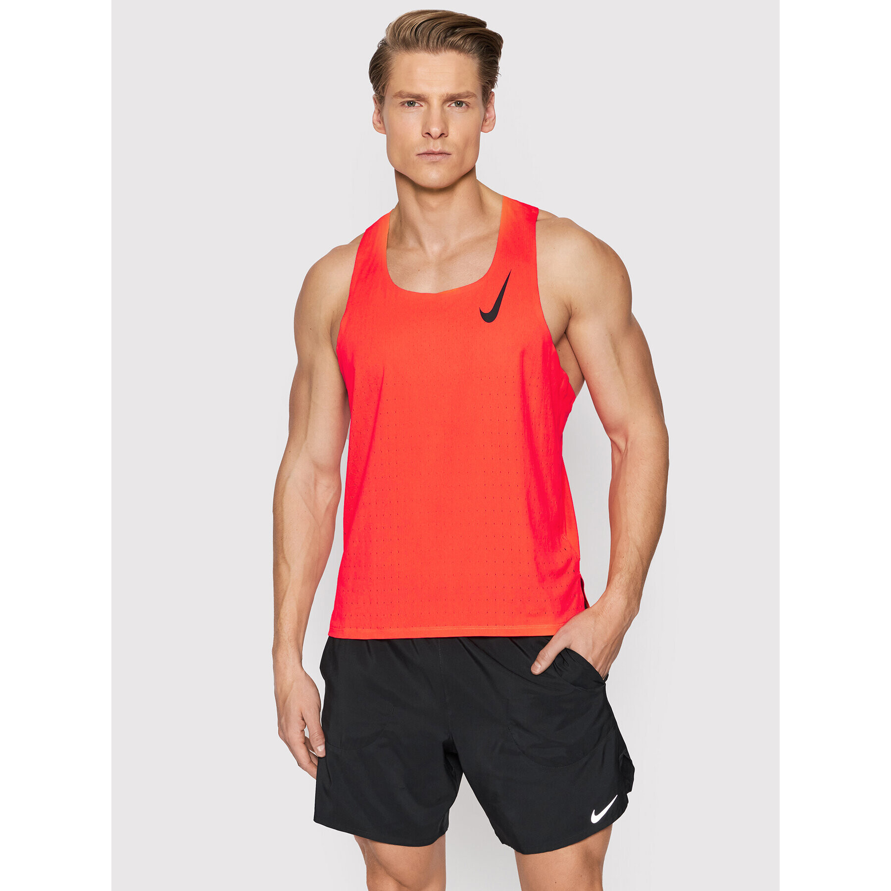 Nike Technikai póló Aeroswift Singlet CJ7835 Narancssárga Slim Fit - Pepit.hu