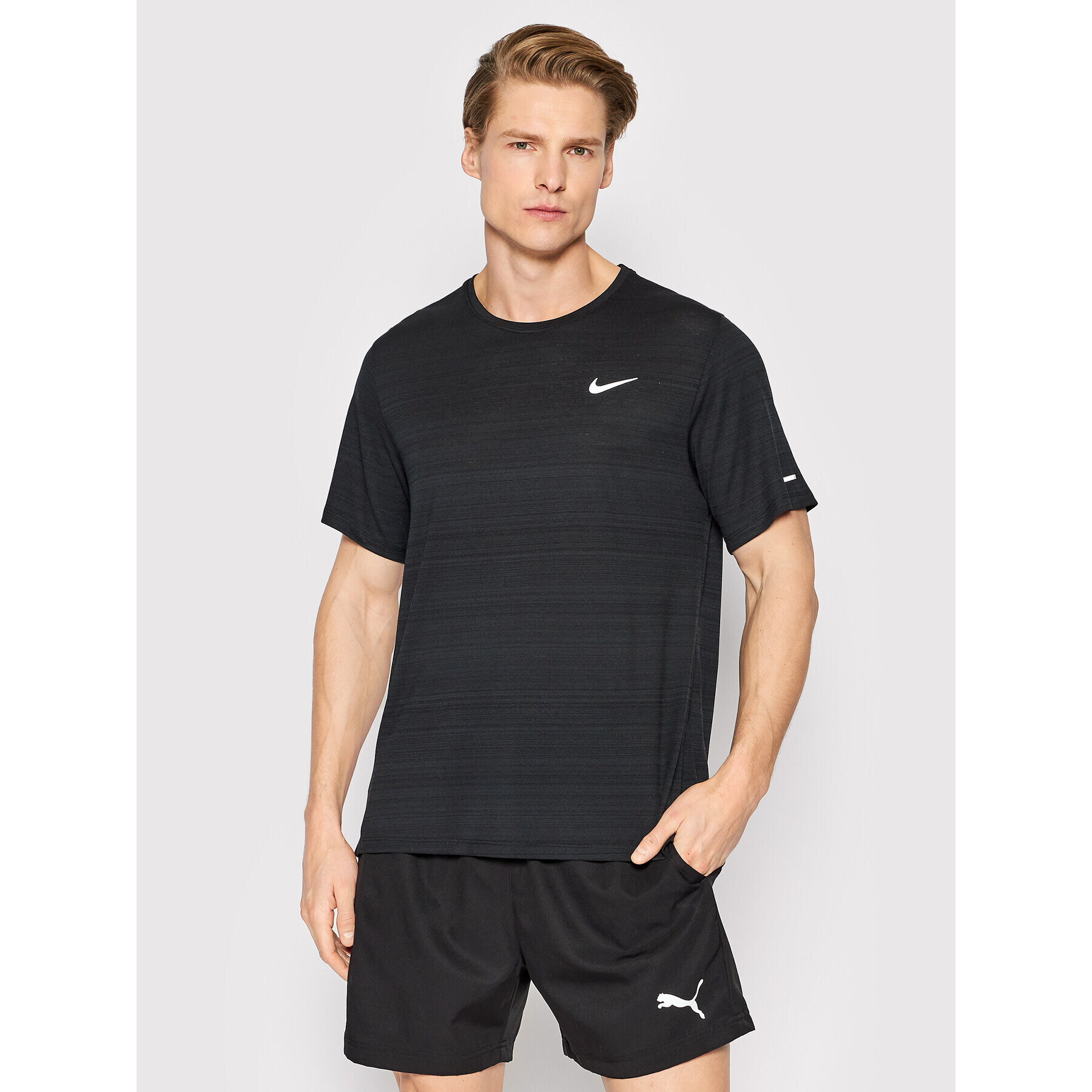 Nike Technikai póló Dri-FIT Miler CU5992 Fekete Regular Fit - Pepit.hu