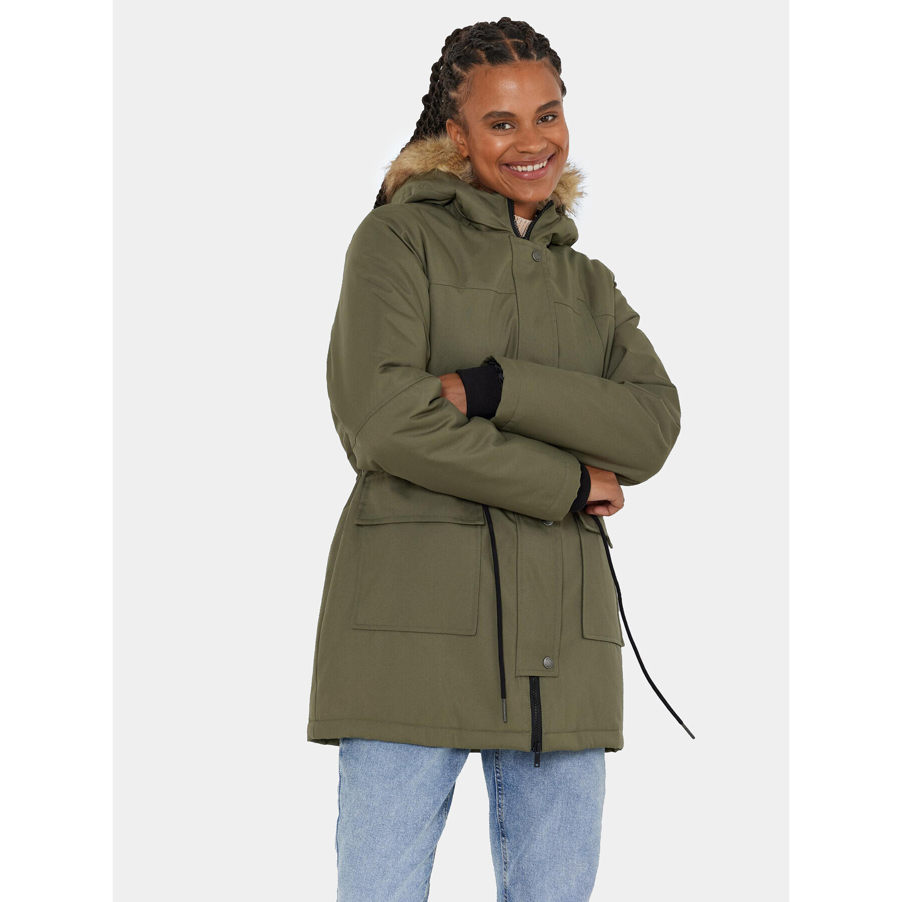 Noisy May Parka Molly 27019265 Zöld Regular Fit - Pepit.hu