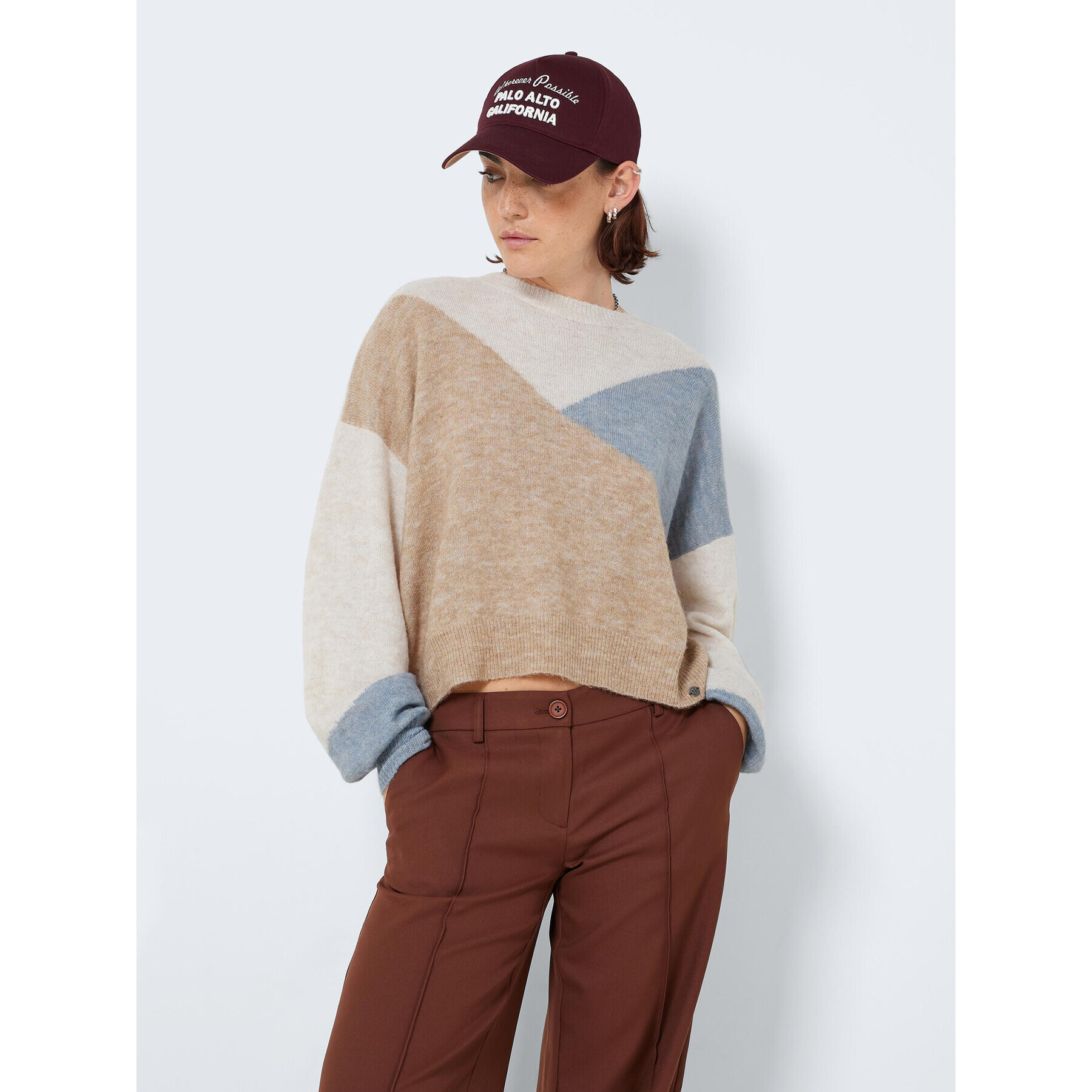 Noisy May Sweater Grace 27021761 Színes Relaxed Fit - Pepit.hu