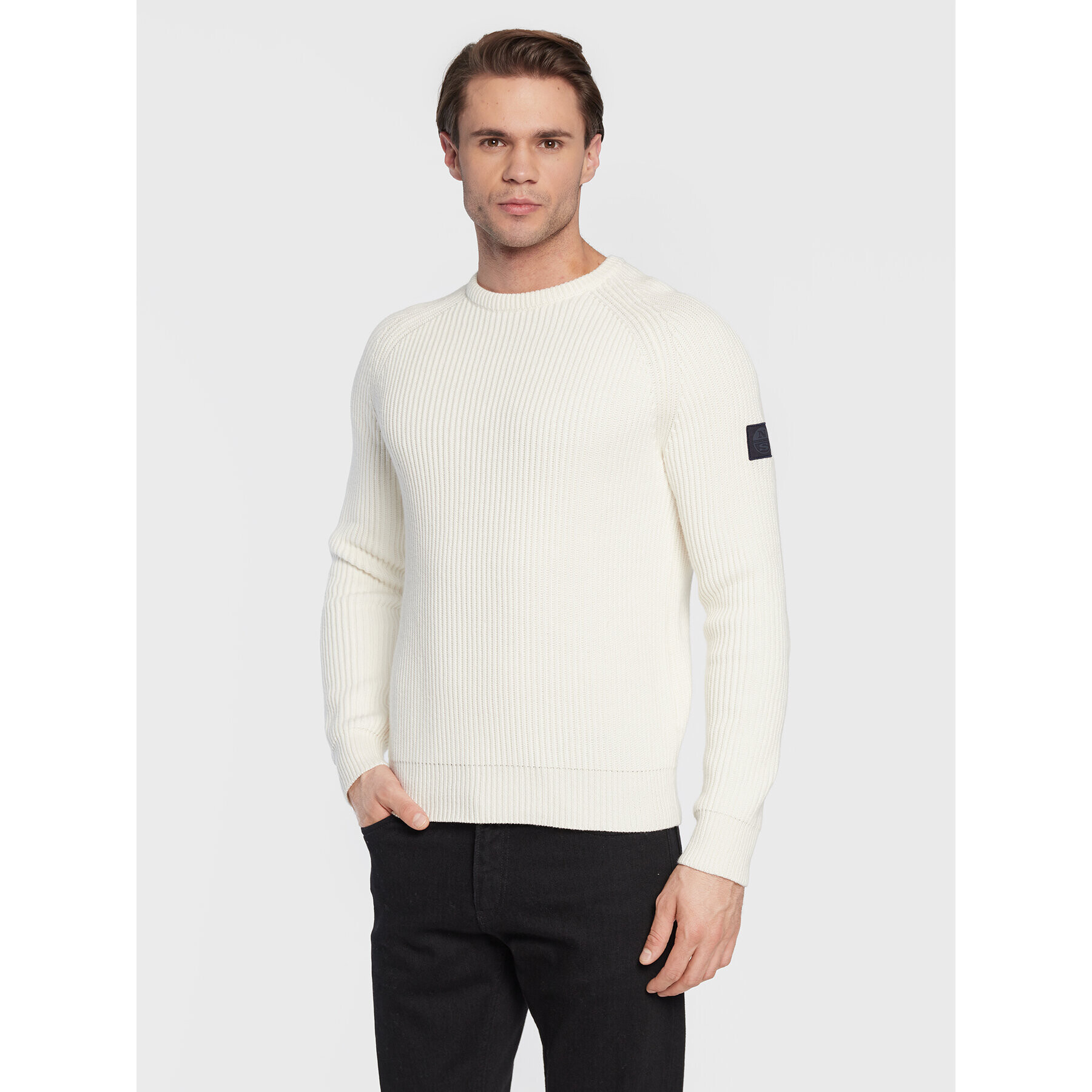 North Sails Sweater 699549 Fehér Regular Fit - Pepit.hu