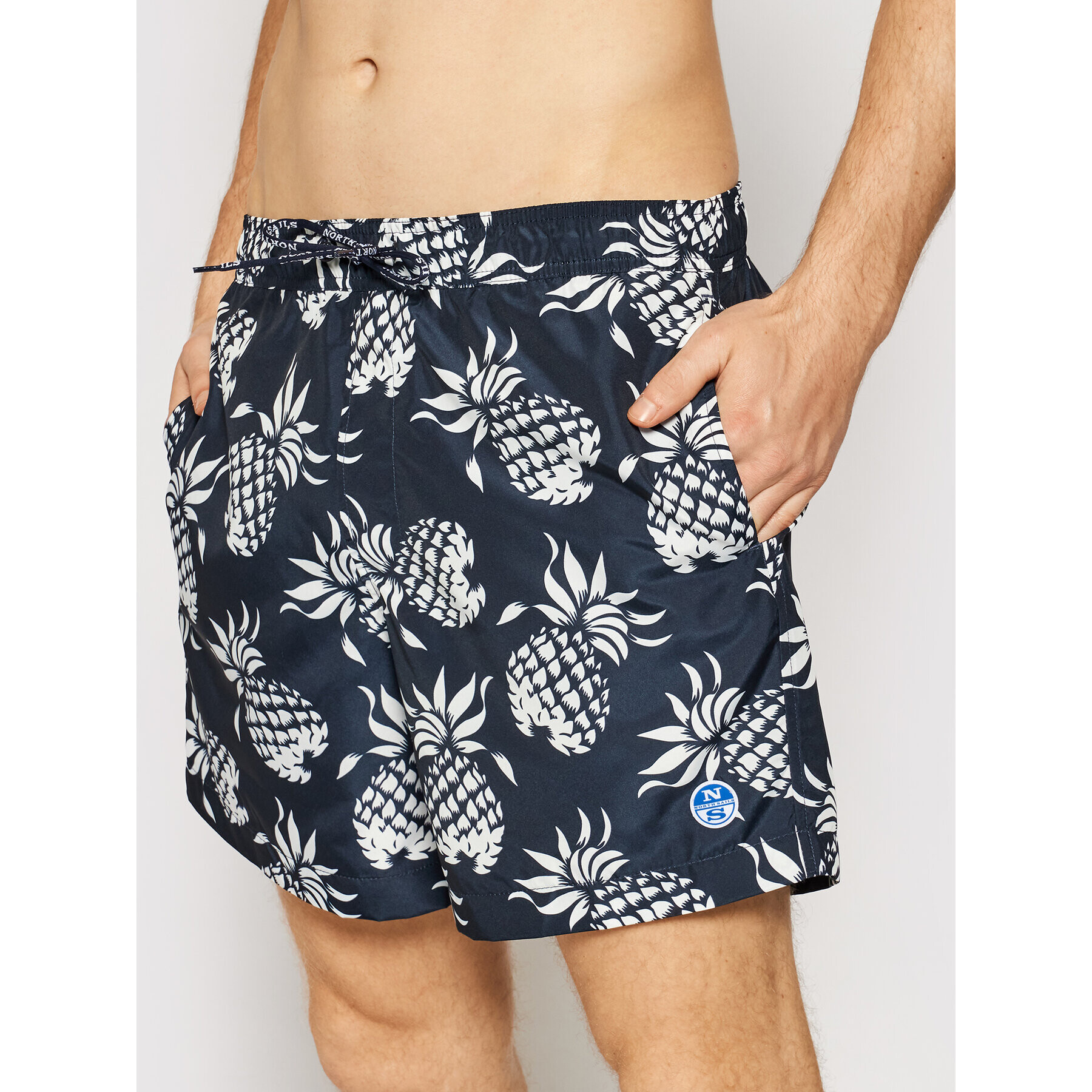 North Sails Úszónadrág Short Allover 673493 Fekete Regular Fit - Pepit.hu