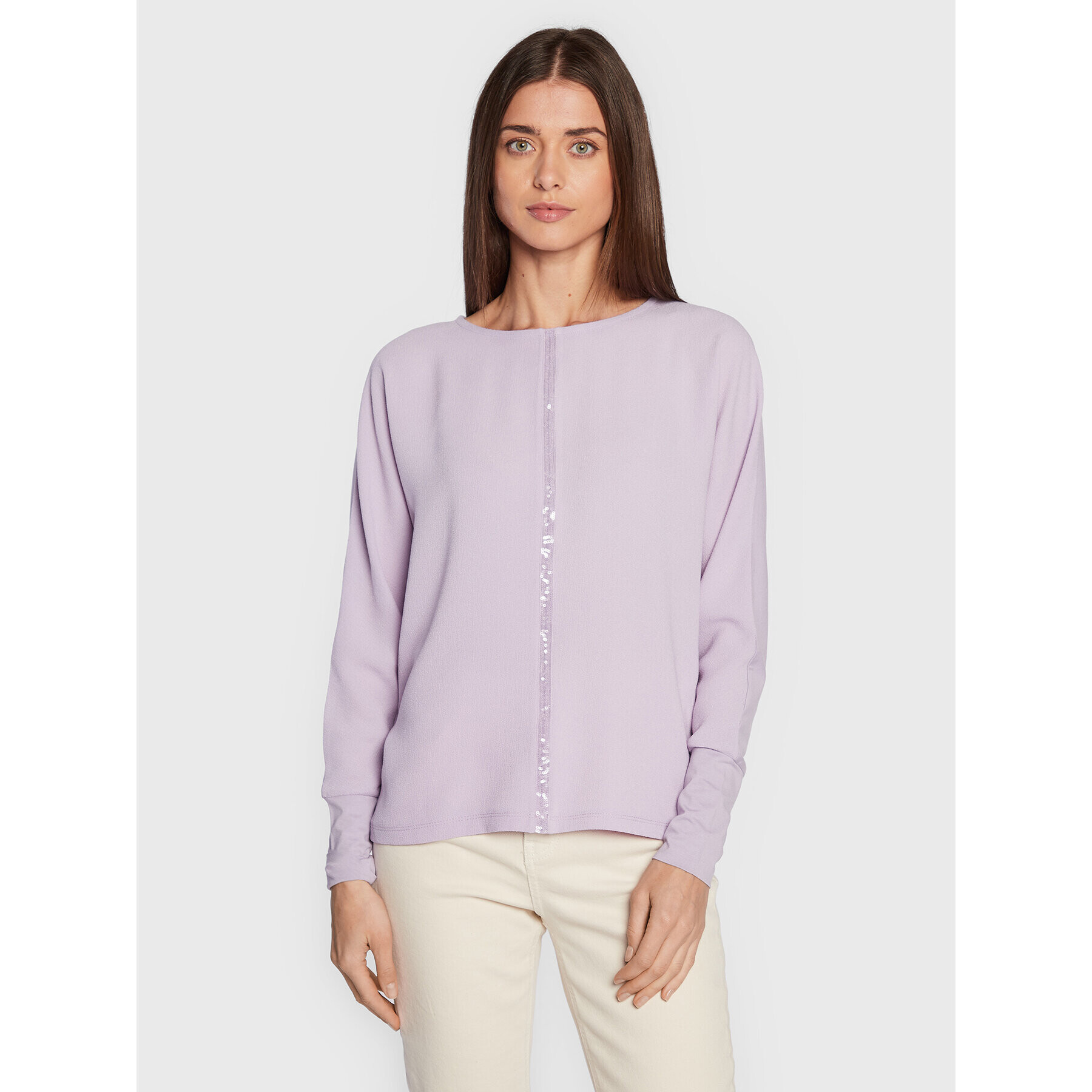 Olsen Blúz Cosima 11104420 Lila Relaxed Fit - Pepit.hu