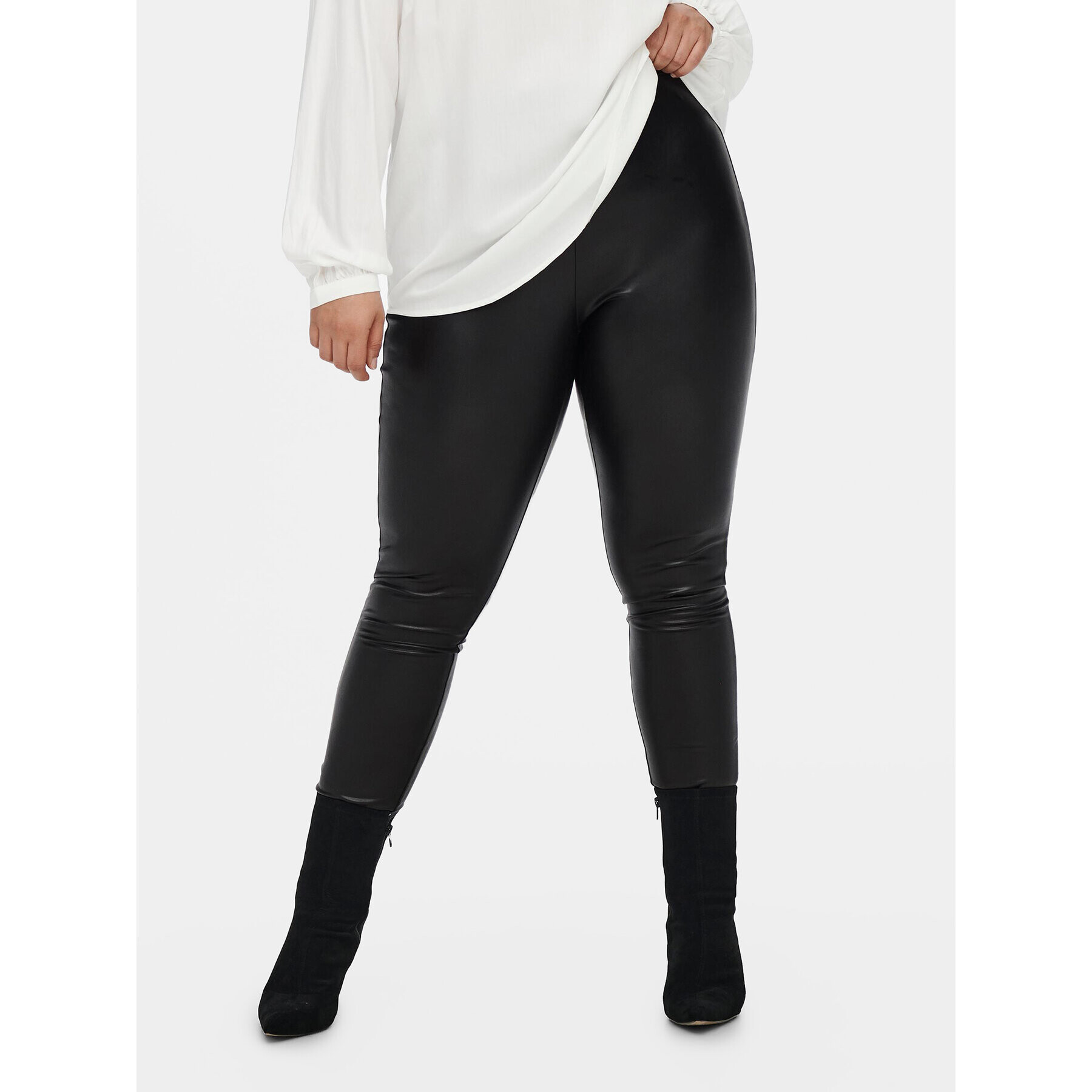 ONLY Carmakoma Leggings Hanna 15233969 Fekete Skinny Fit - Pepit.hu