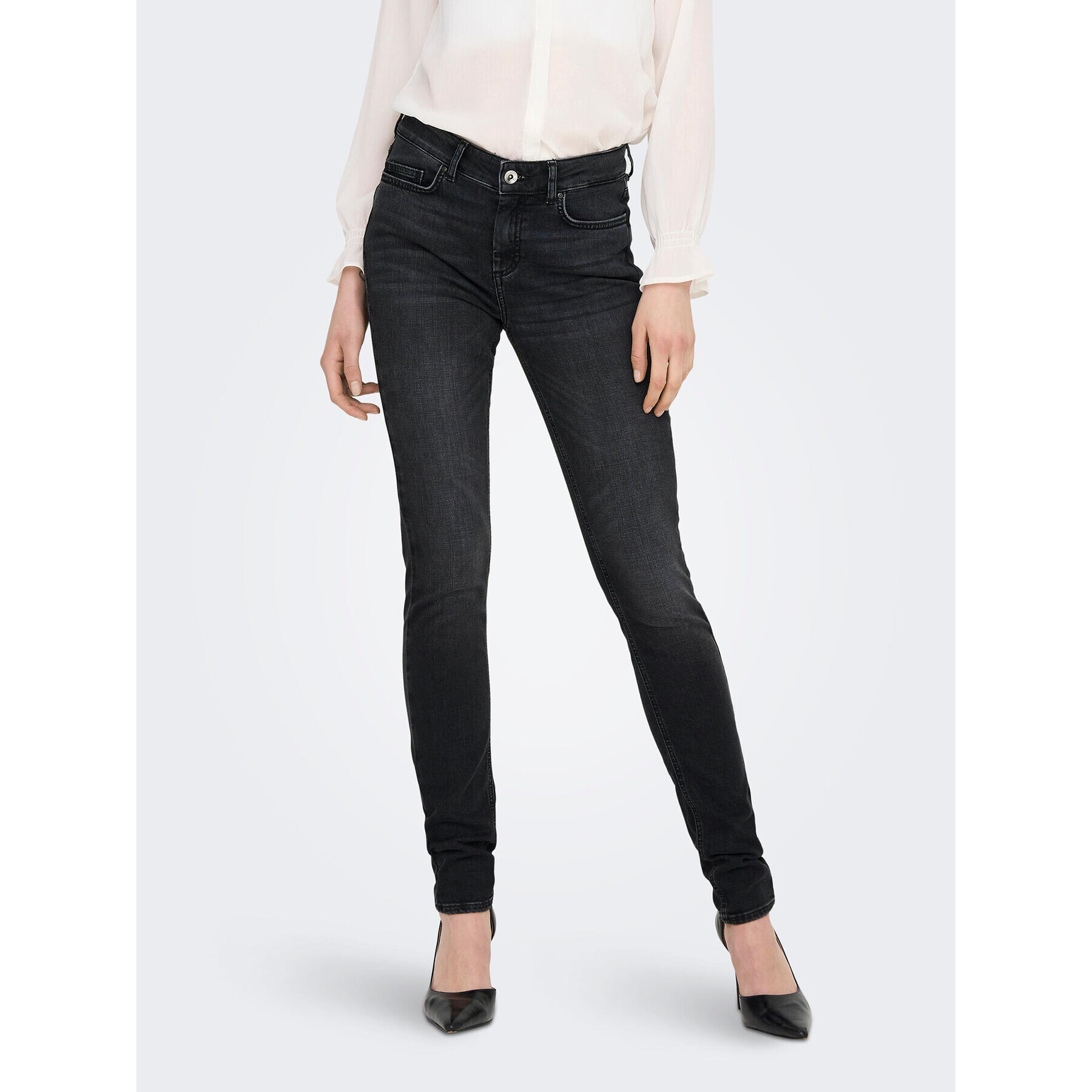 ONLY Farmer Blush 15263747 Fekete Skinny Fit - Pepit.hu