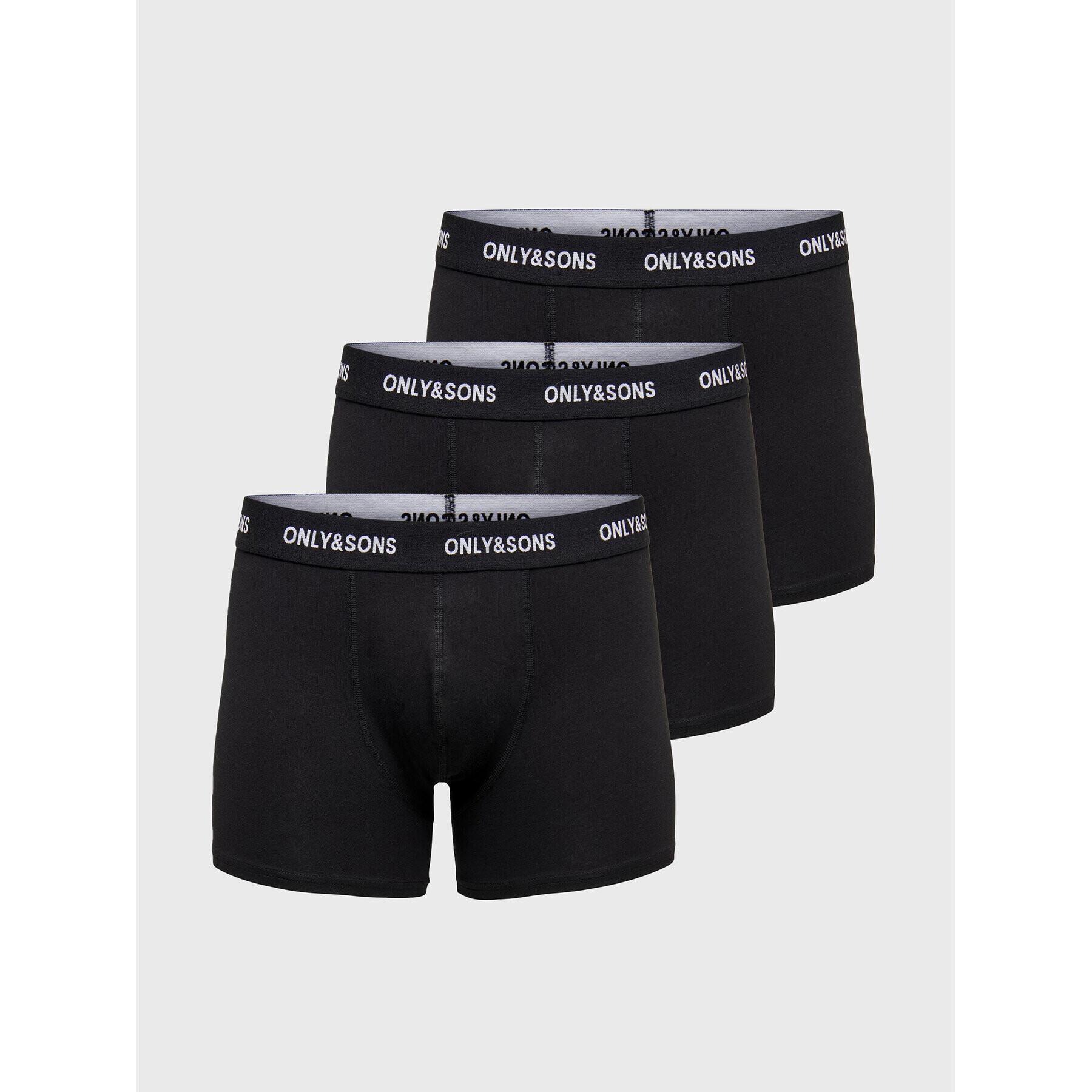 Only & Sons 3 darab boxer Fitz 22023854 Fekete - Pepit.hu