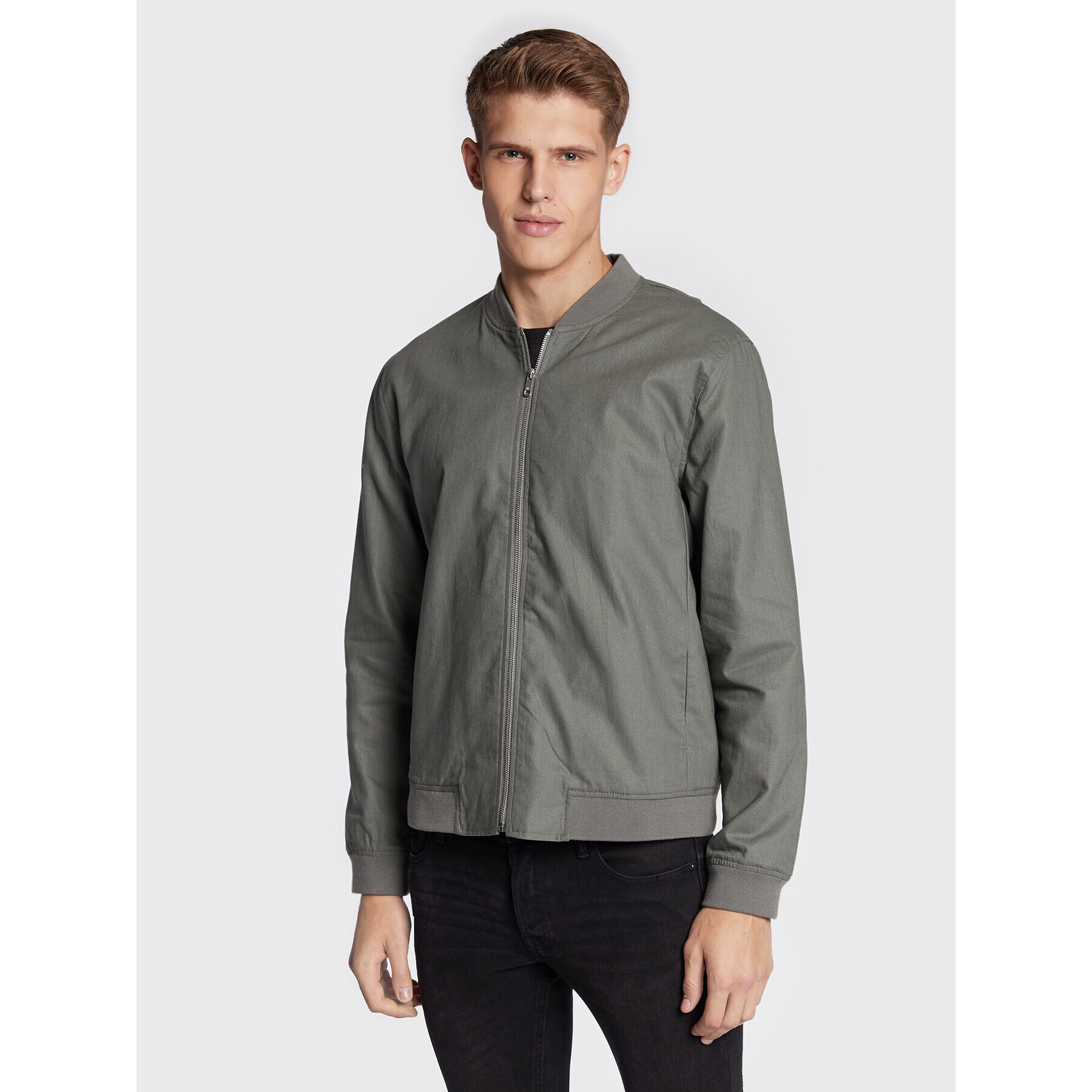 Only & Sons Bomber dzseki Oliver 22022087 Zöld Regular Fit - Pepit.hu