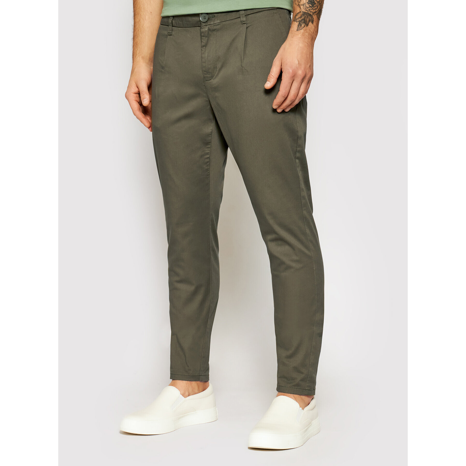 Only & Sons Chinos Cam 22016775 Zöld Regular Fit - Pepit.hu