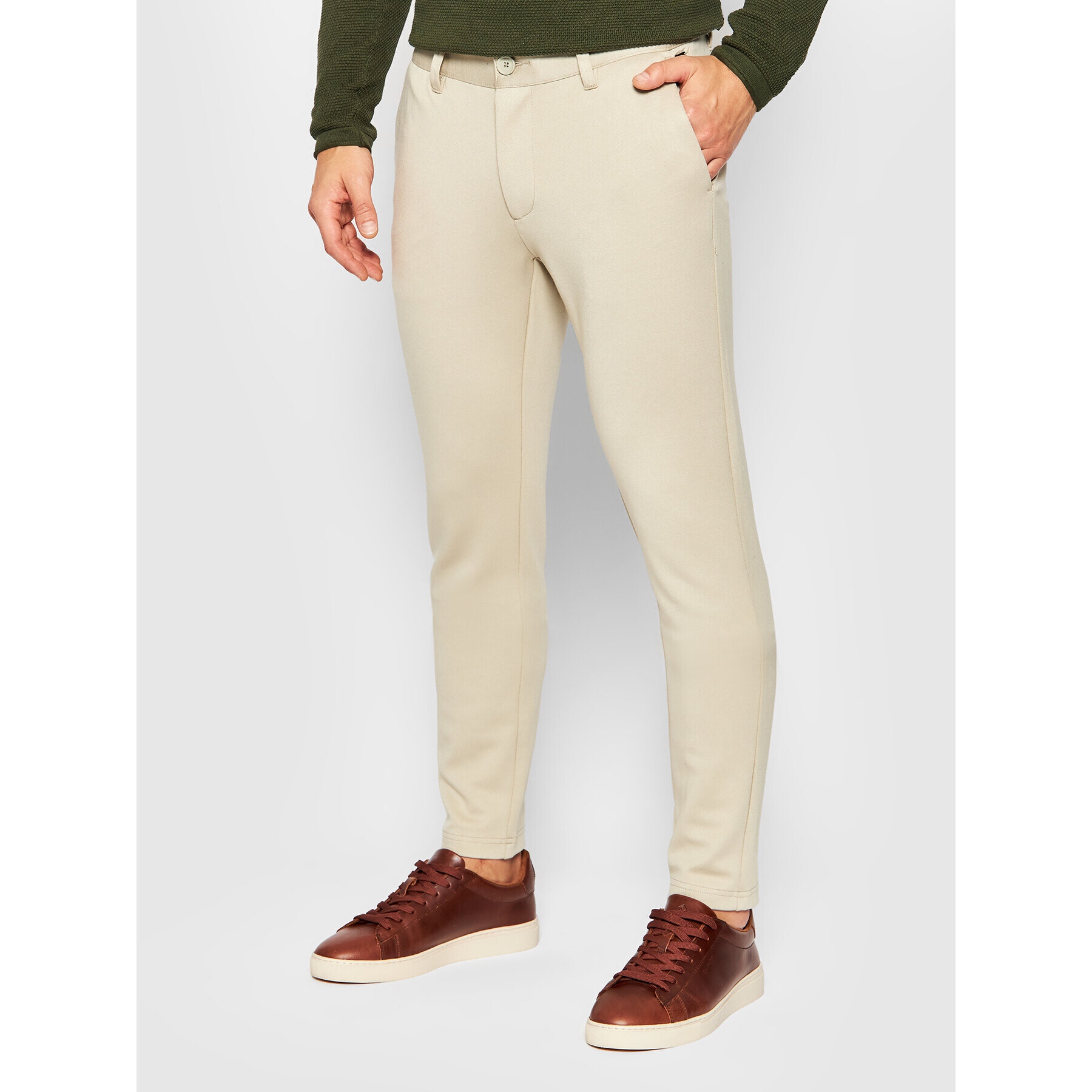 Only & Sons Chinos Mark 22010209 Bézs Slim Tapered Fit - Pepit.hu