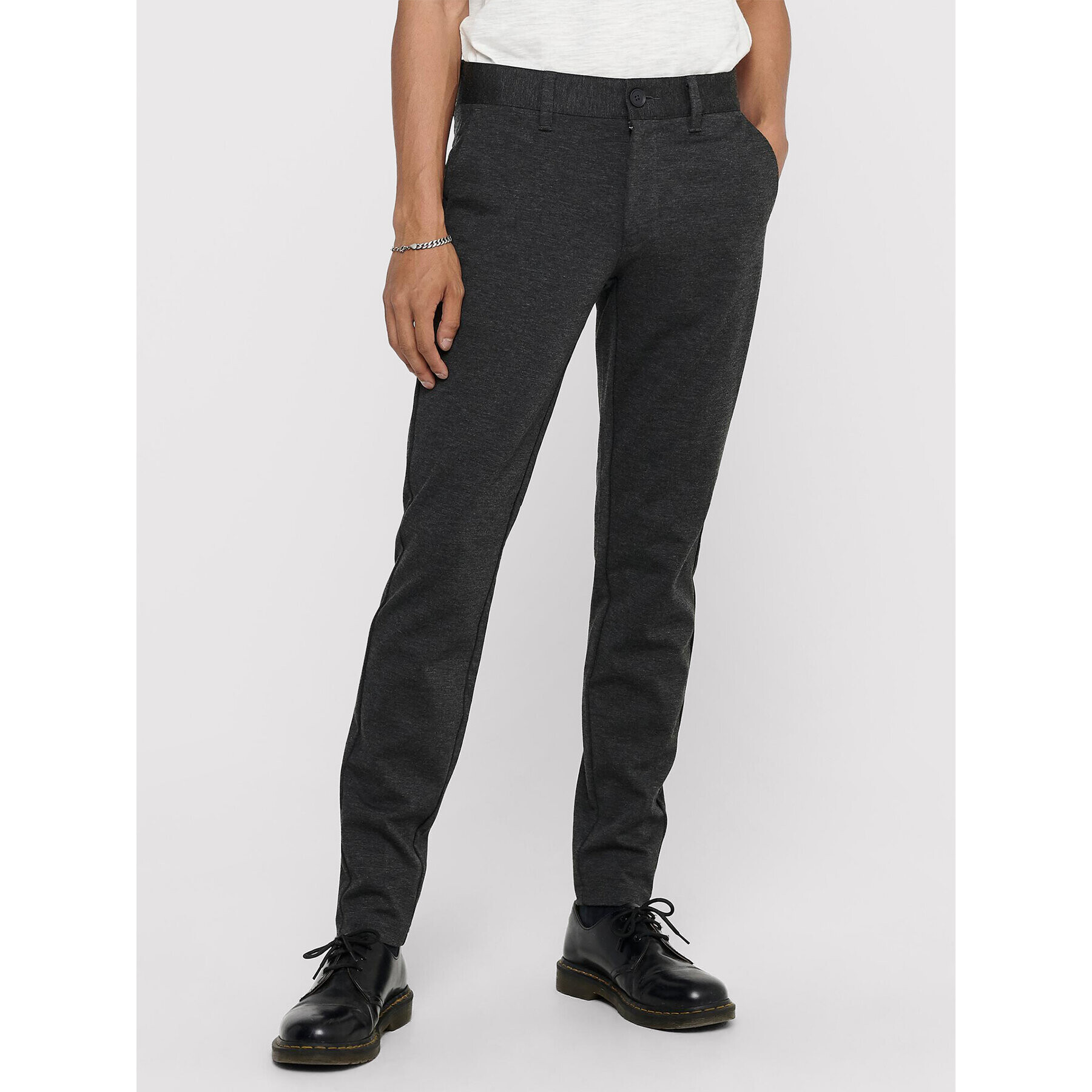 Only & Sons Chinos Mark 22010209 Szürke Slim Fit - Pepit.hu