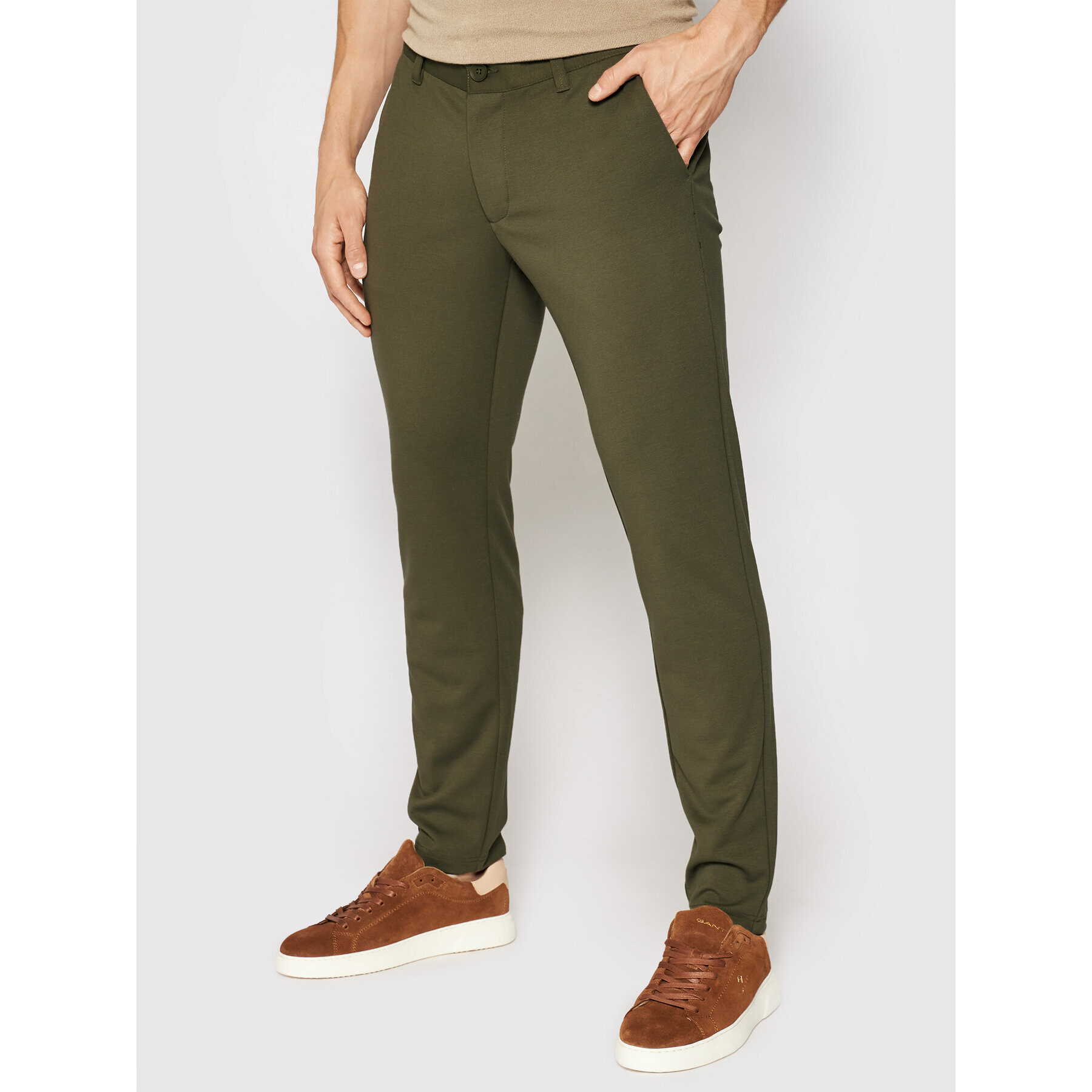 Only & Sons Chinos Mark 22010209 Zöld Slim Fit - Pepit.hu