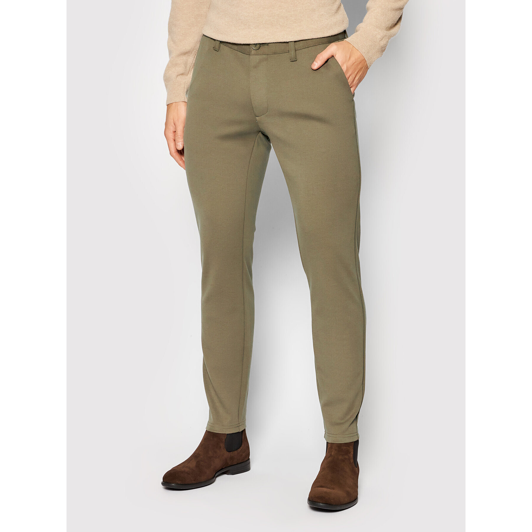 Only & Sons Chinos Mark 22010209 Zöld Slim Fit - Pepit.hu