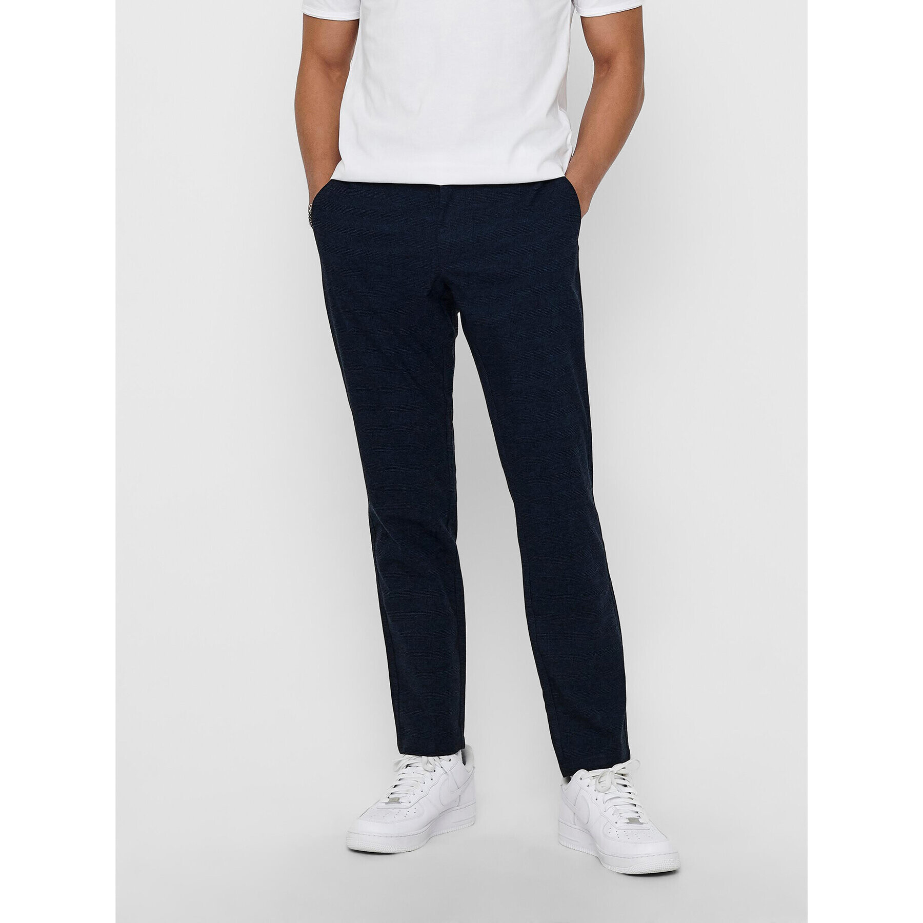 Only & Sons Chinos Mark 22017711 Sötétkék Tapered Fit - Pepit.hu