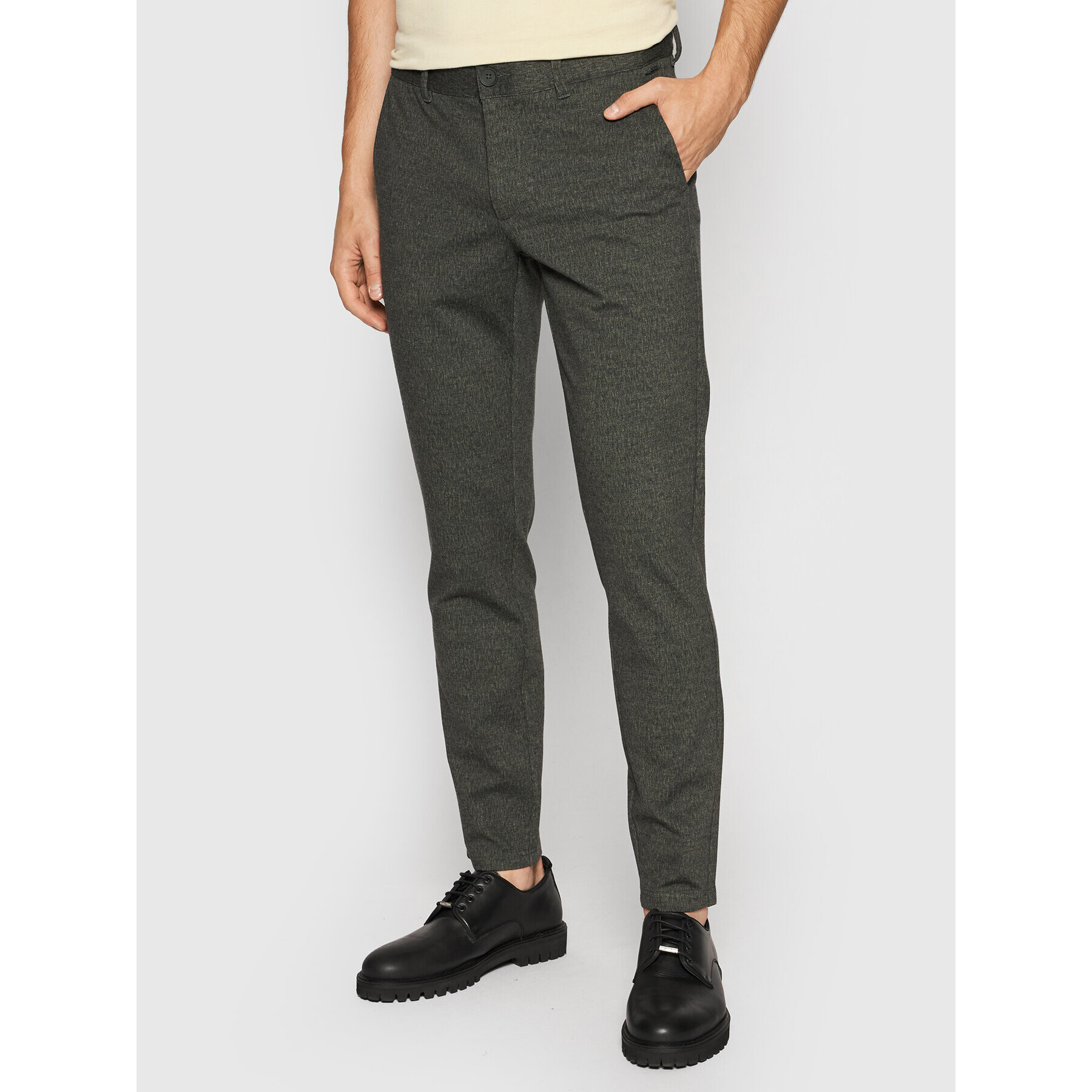 Only & Sons Chinos Mark 22020392 Zöld Tapered Fit - Pepit.hu