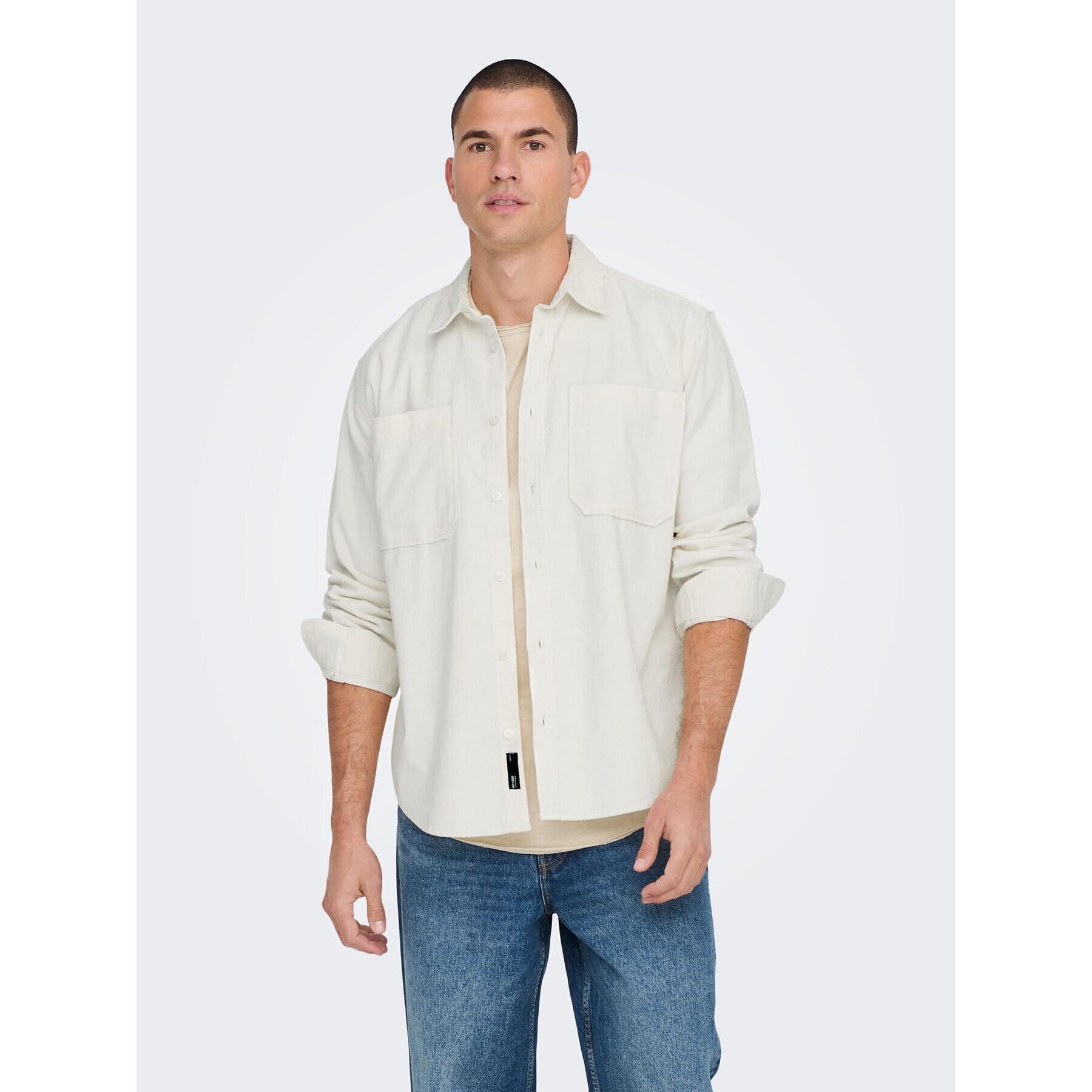 Only & Sons Ing 22024716 Fehér Relaxed Fit - Pepit.hu