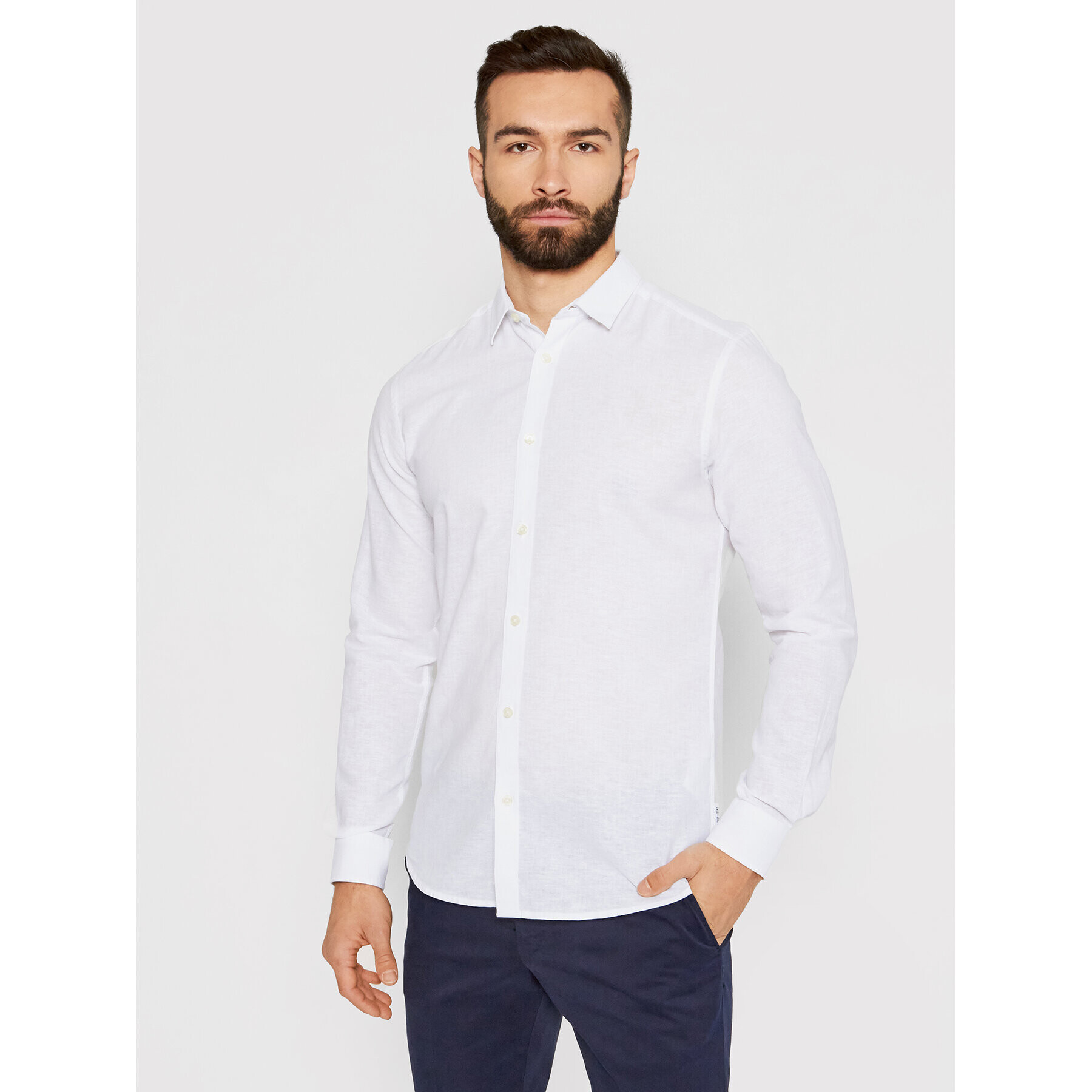 Only & Sons Ing Caiden 22012321 Fehér Slim Fit - Pepit.hu