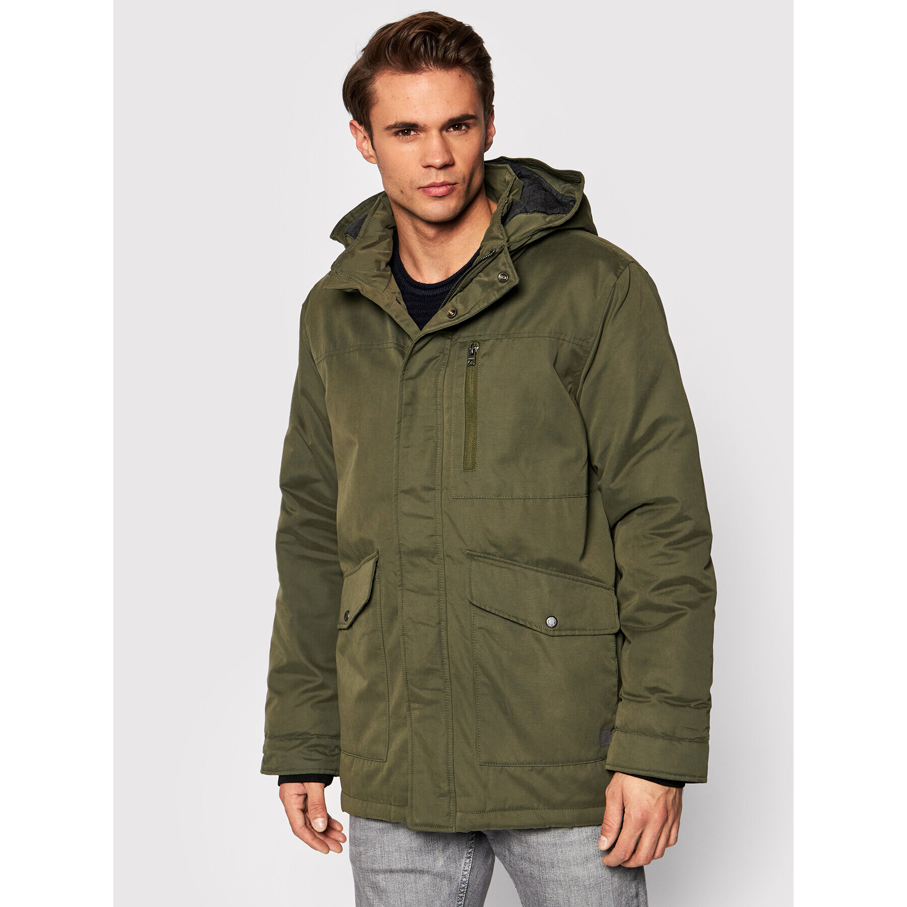 Only & Sons Parka Elliot 22019342 Zöld Regular Fit - Pepit.hu