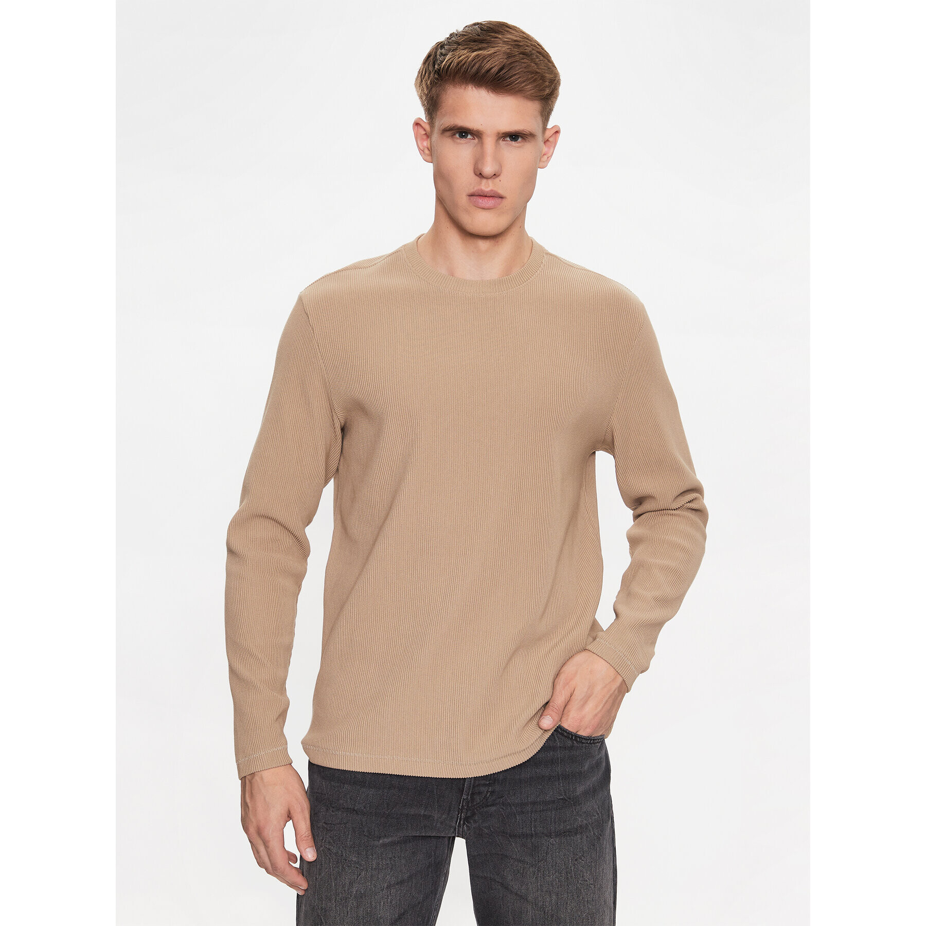 Only & Sons Pulóver 22019429 Bézs Regular Fit - Pepit.hu