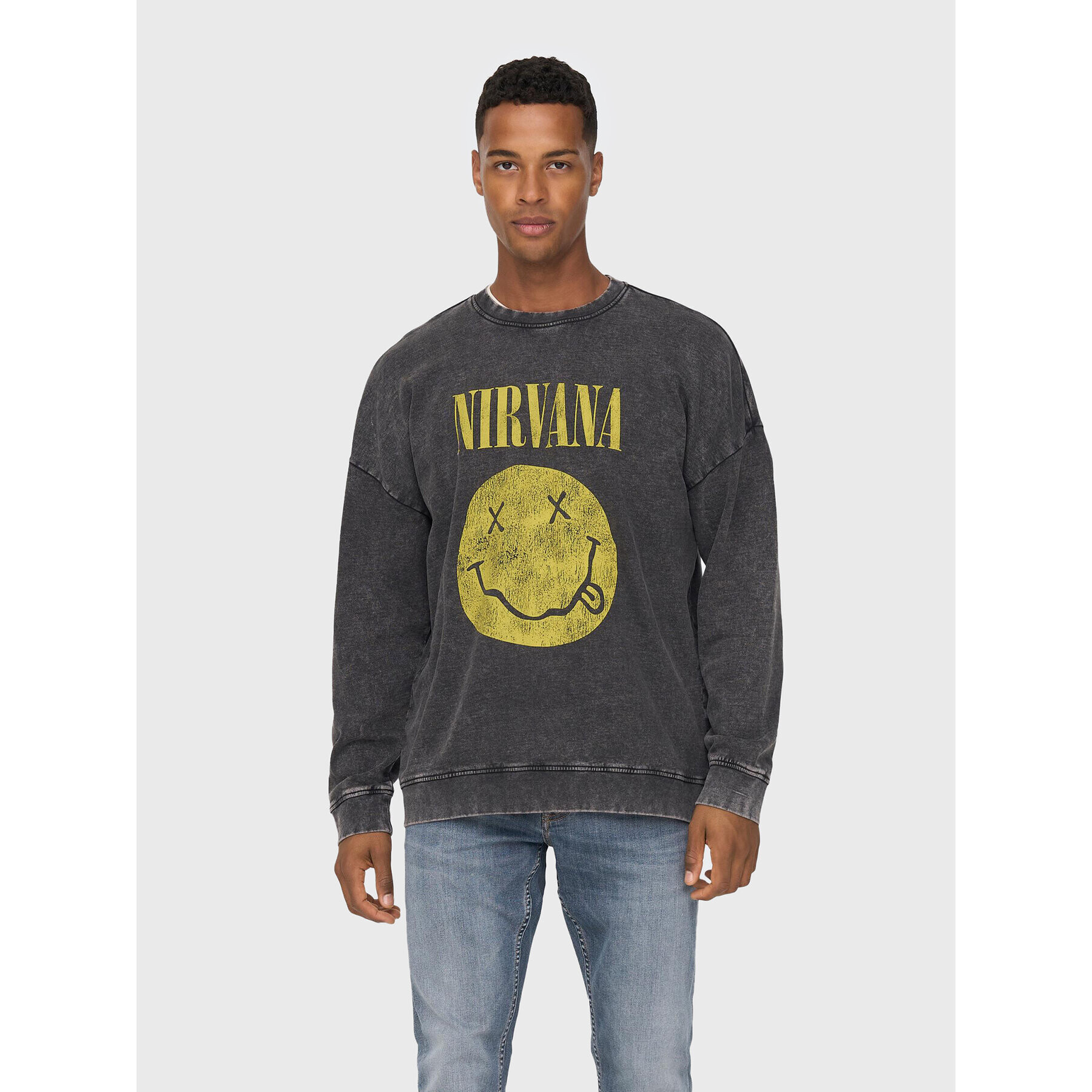 Only & Sons Pulóver Toby Rlx Nirvana 22023680 Fekete Relaxed Fit - Pepit.hu