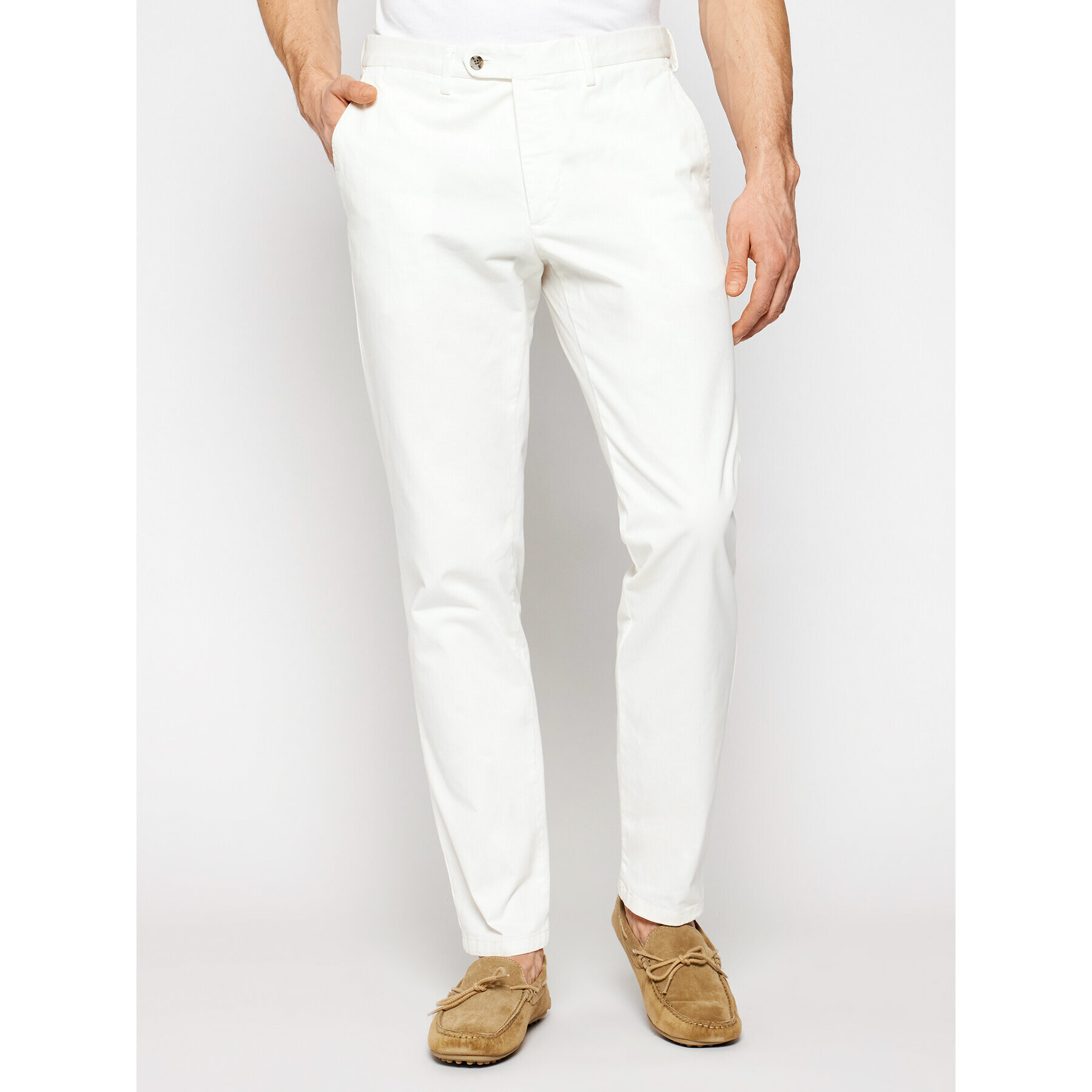 Oscar Jacobson Chinos Danwick 5176 4305 Fehér Slim Fit - Pepit.hu