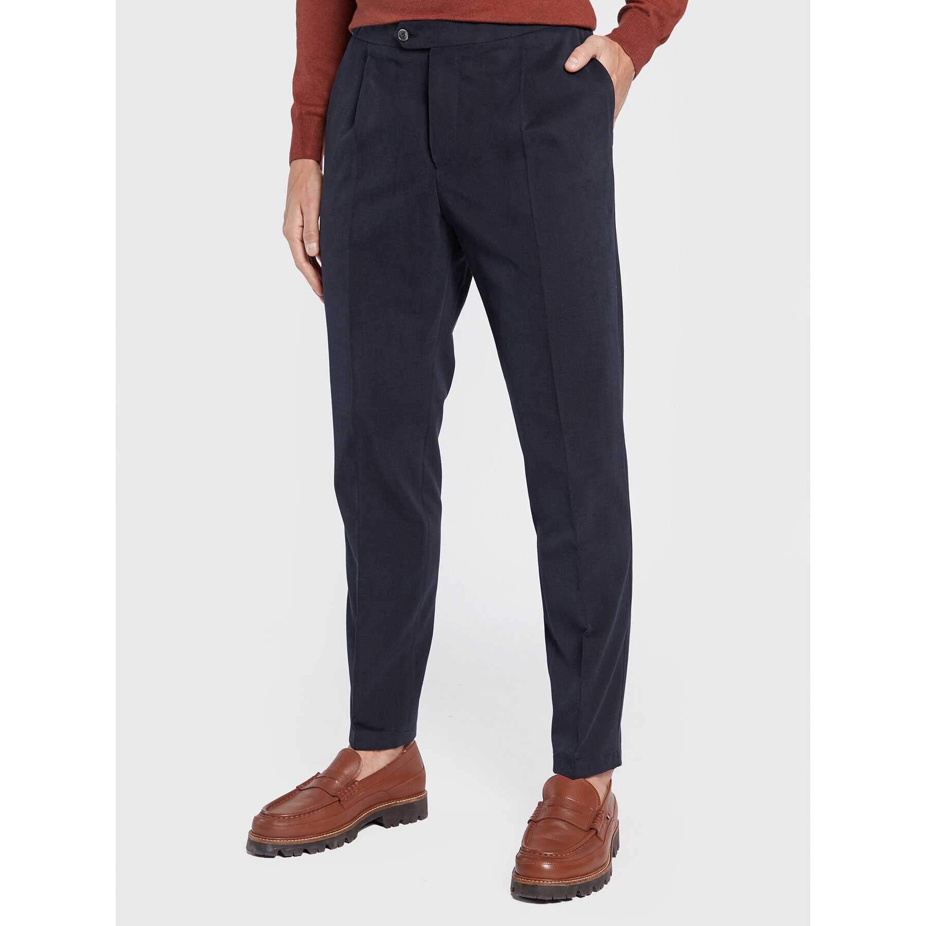 Oscar Jacobson Chinos Delon 5417 5771 Sötétkék Slim Fit - Pepit.hu