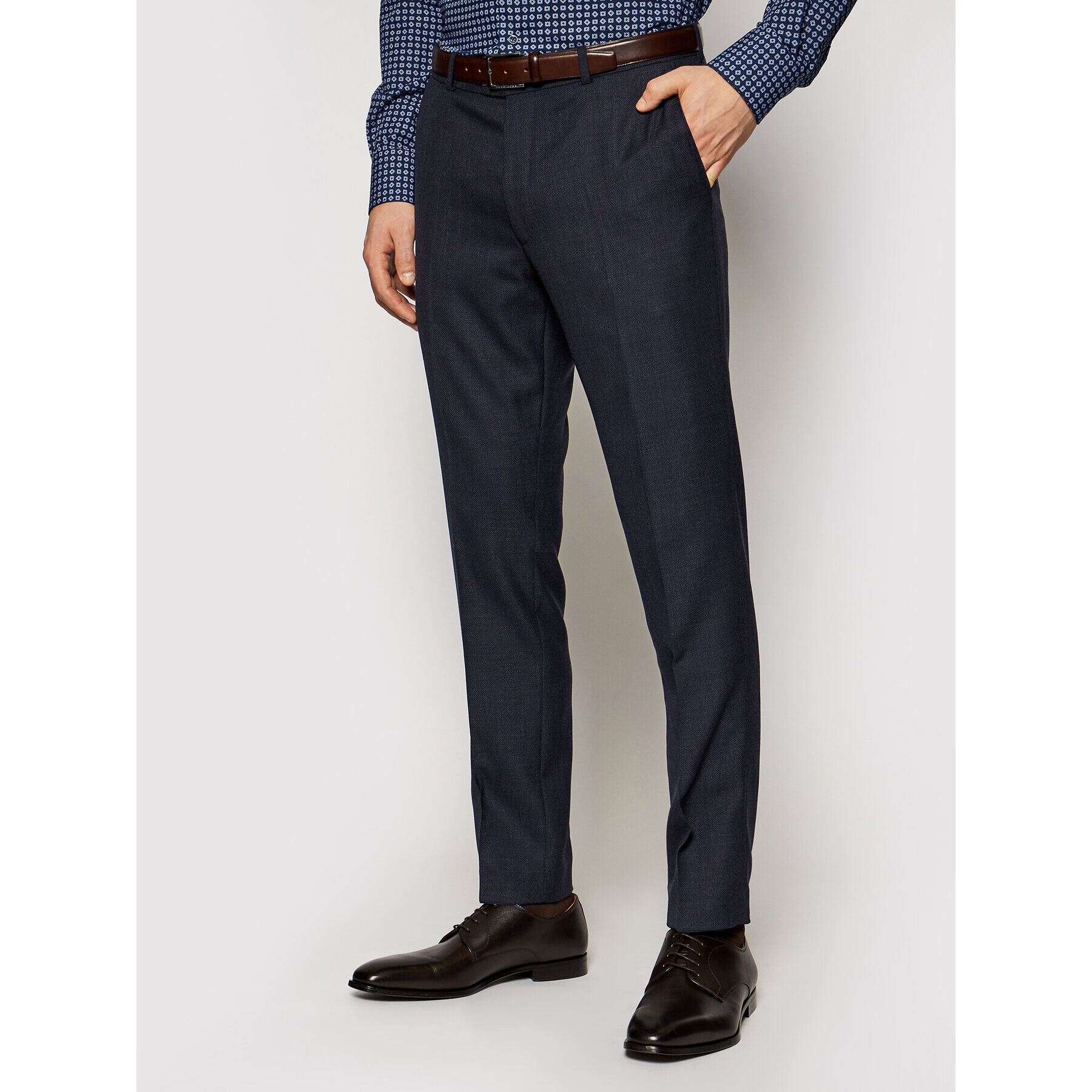 Oscar Jacobson Chinos Denz 5170 5027 Sötétkék Slim Fit - Pepit.hu