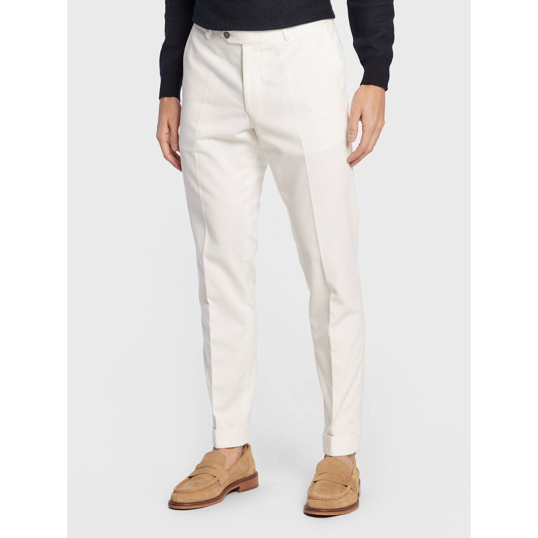 Oscar Jacobson Chinos Denz 5390 5771 Fehér Slim Fit - Pepit.hu