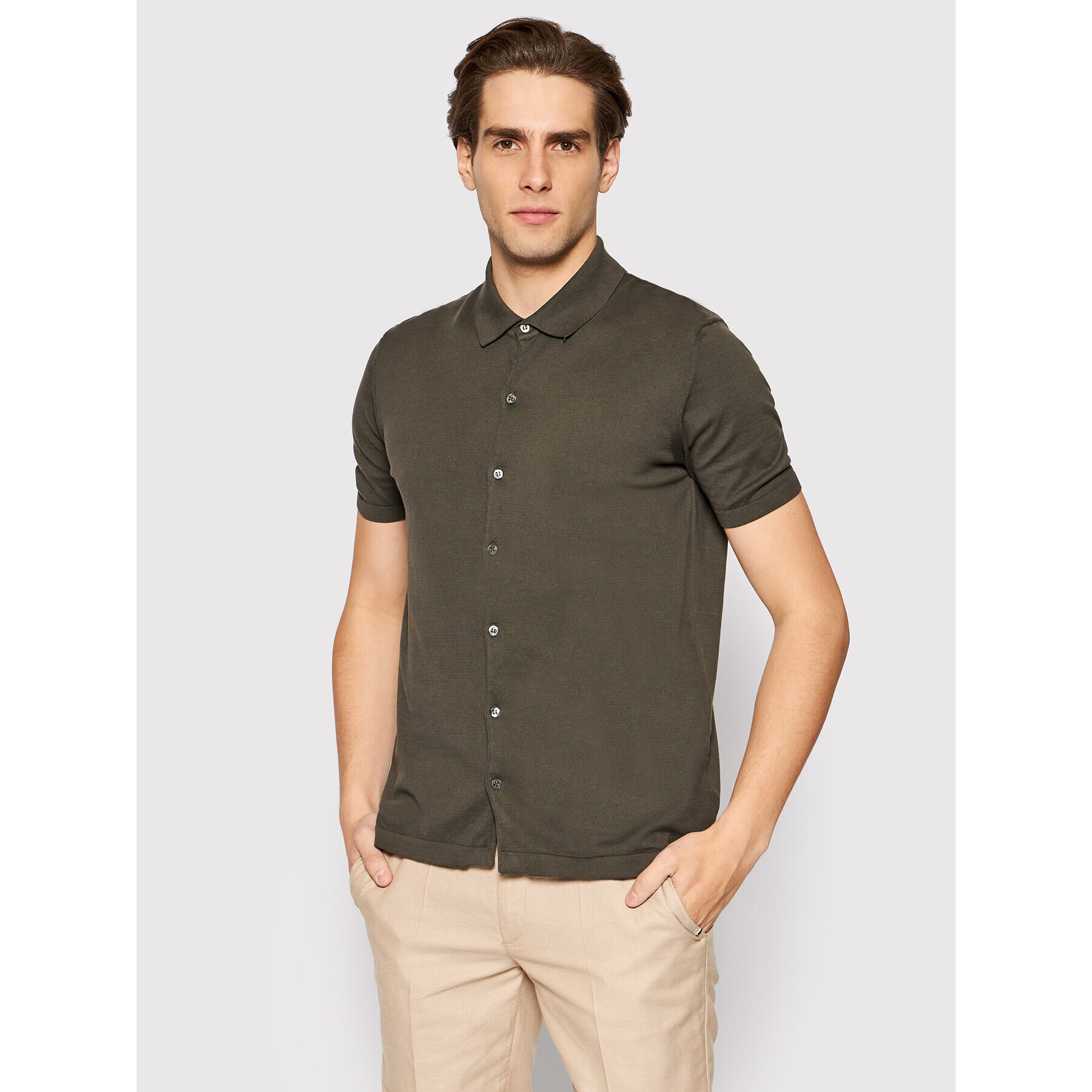 Oscar Jacobson Ing Celvin 6868 3918 Zöld Regular Fit - Pepit.hu