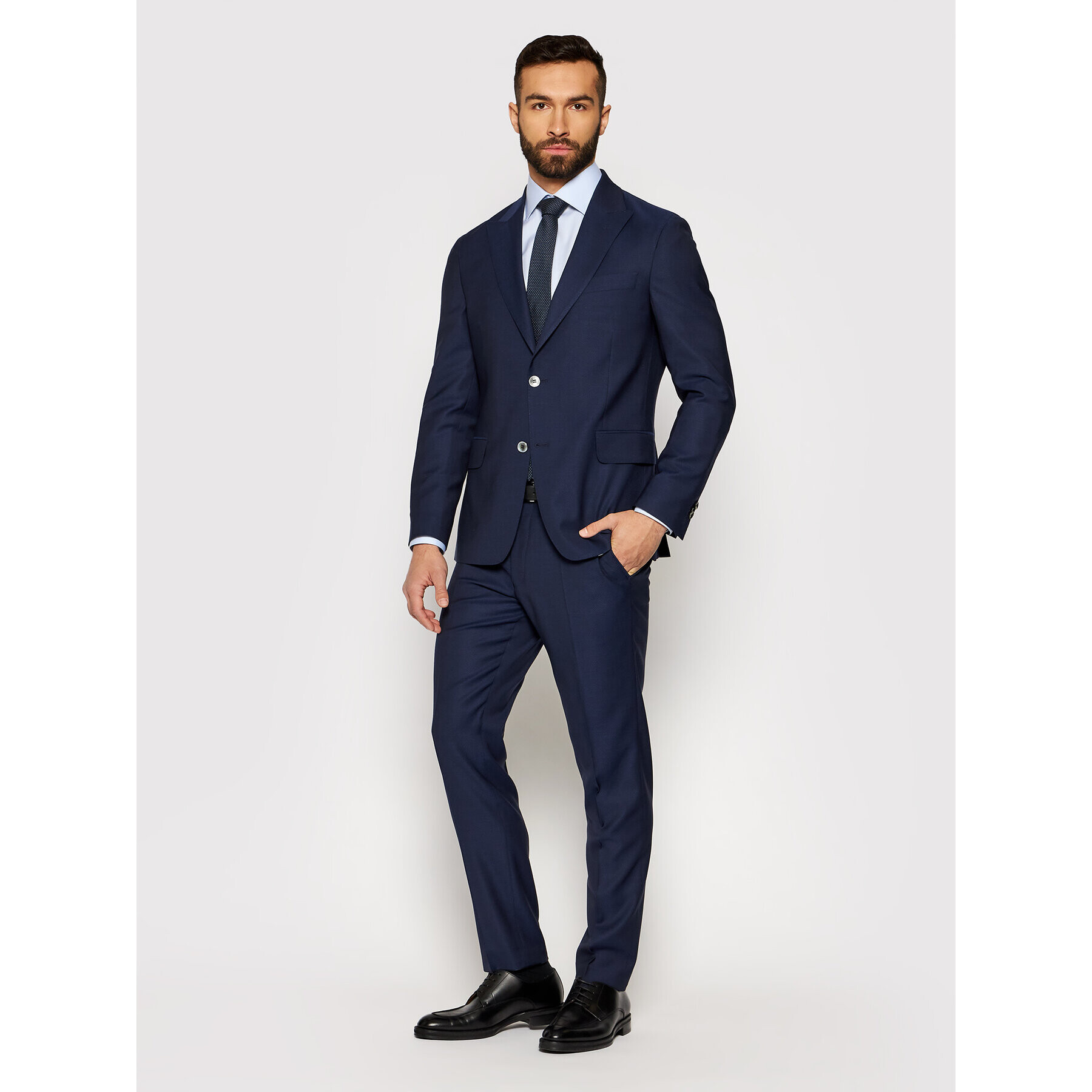 Oscar Jacobson Öltöny Faron 2179 5674 Sötétkék Slim Fit - Pepit.hu