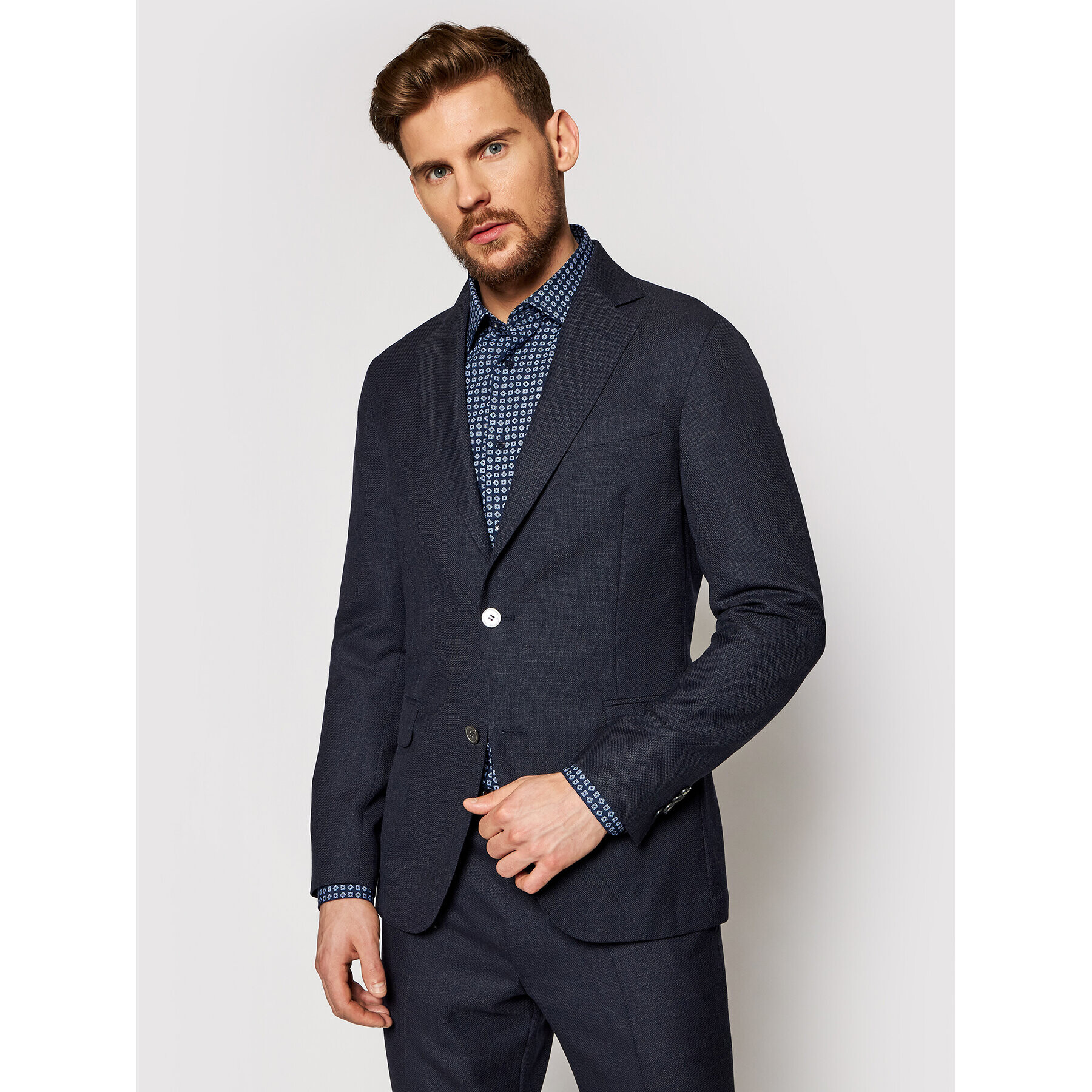 Oscar Jacobson Zakó Egel 3363 5027 Sötétkék Slim Fit - Pepit.hu