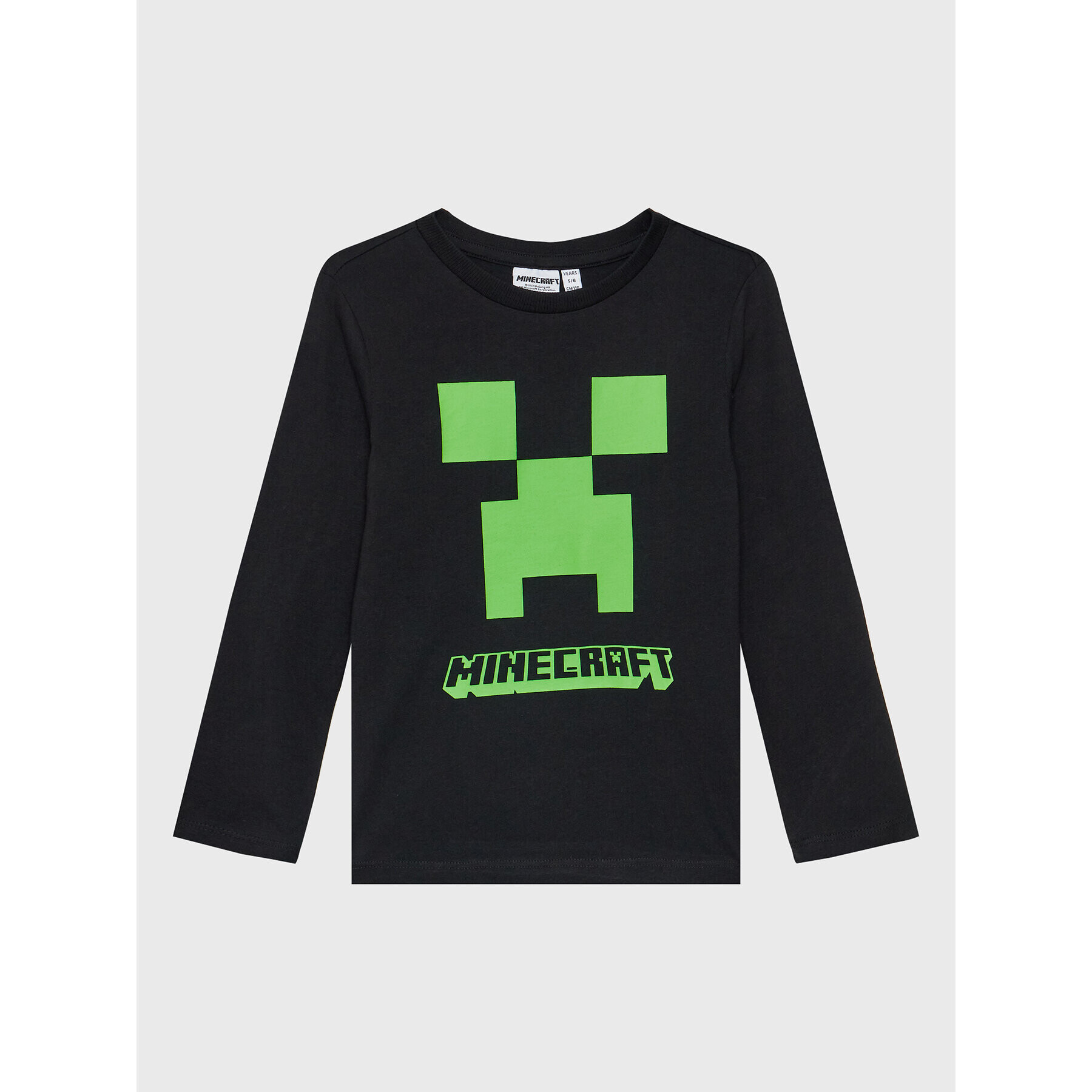 OVS Blúz MINECRAFT 1631230 Fekete Regular Fit - Pepit.hu