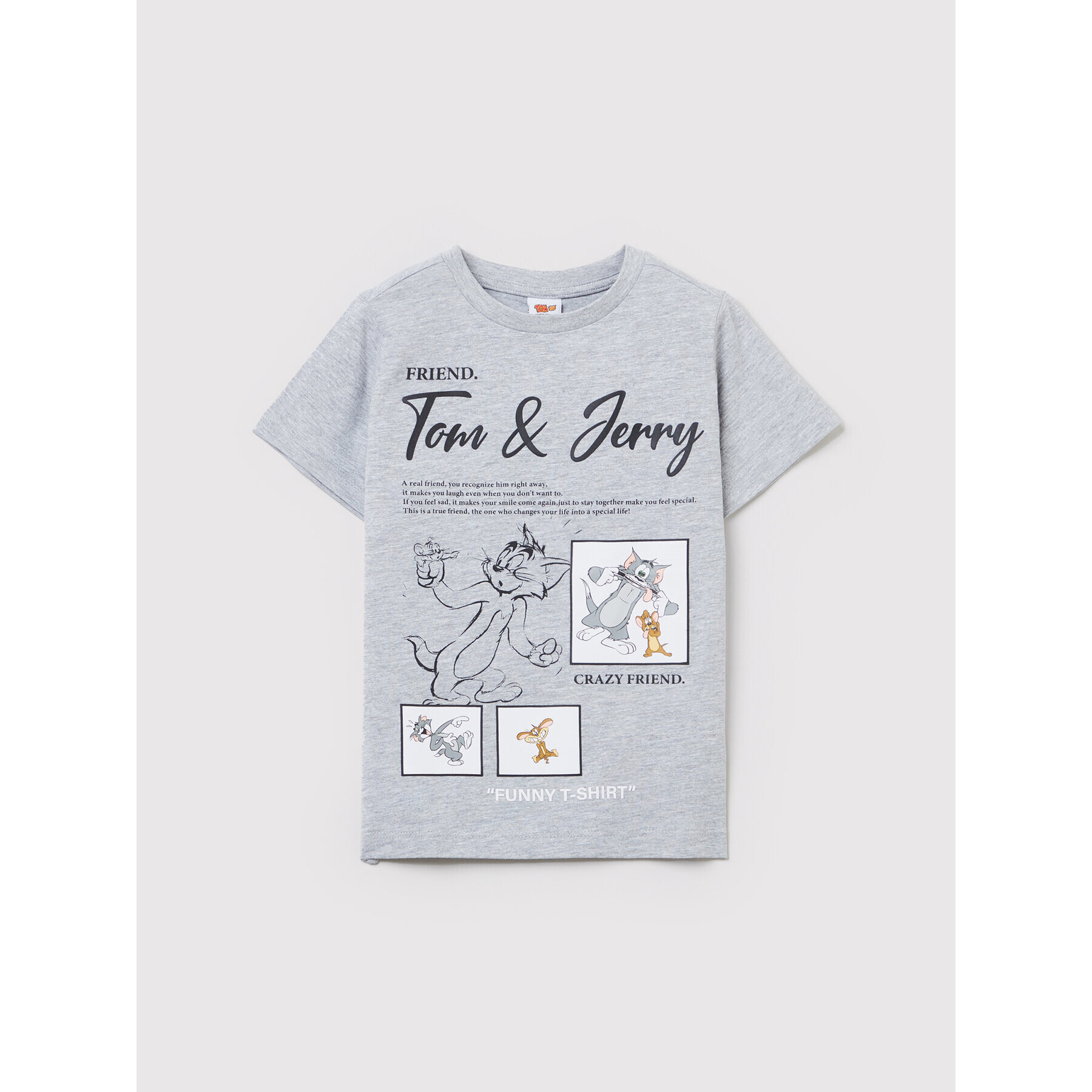 OVS Póló TOM AND JERRY 1436956 Szürke Regular Fit - Pepit.hu