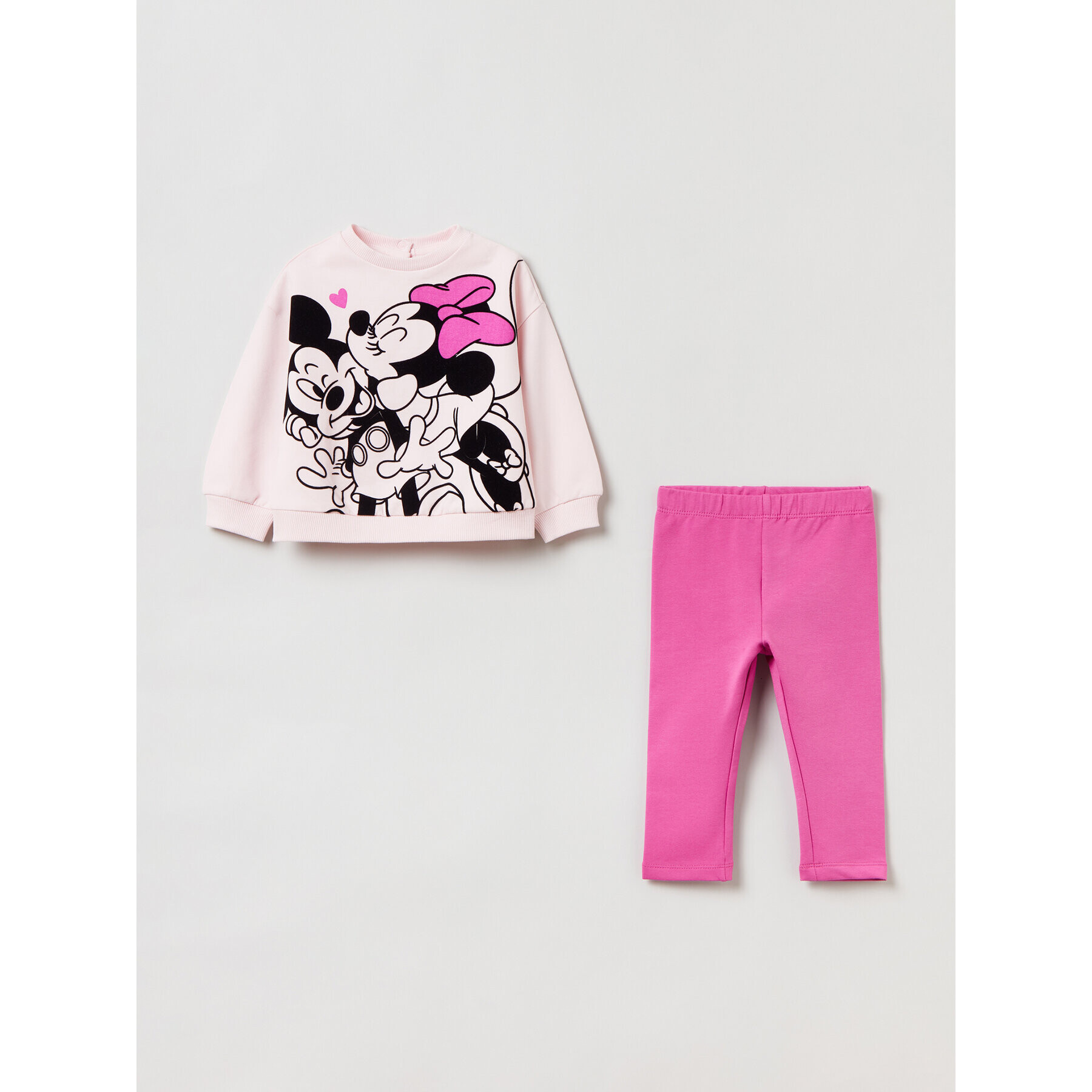 OVS Pulóver és leggins szett MINNIE 1843581 Rózsaszín Regular Fit - Pepit.hu