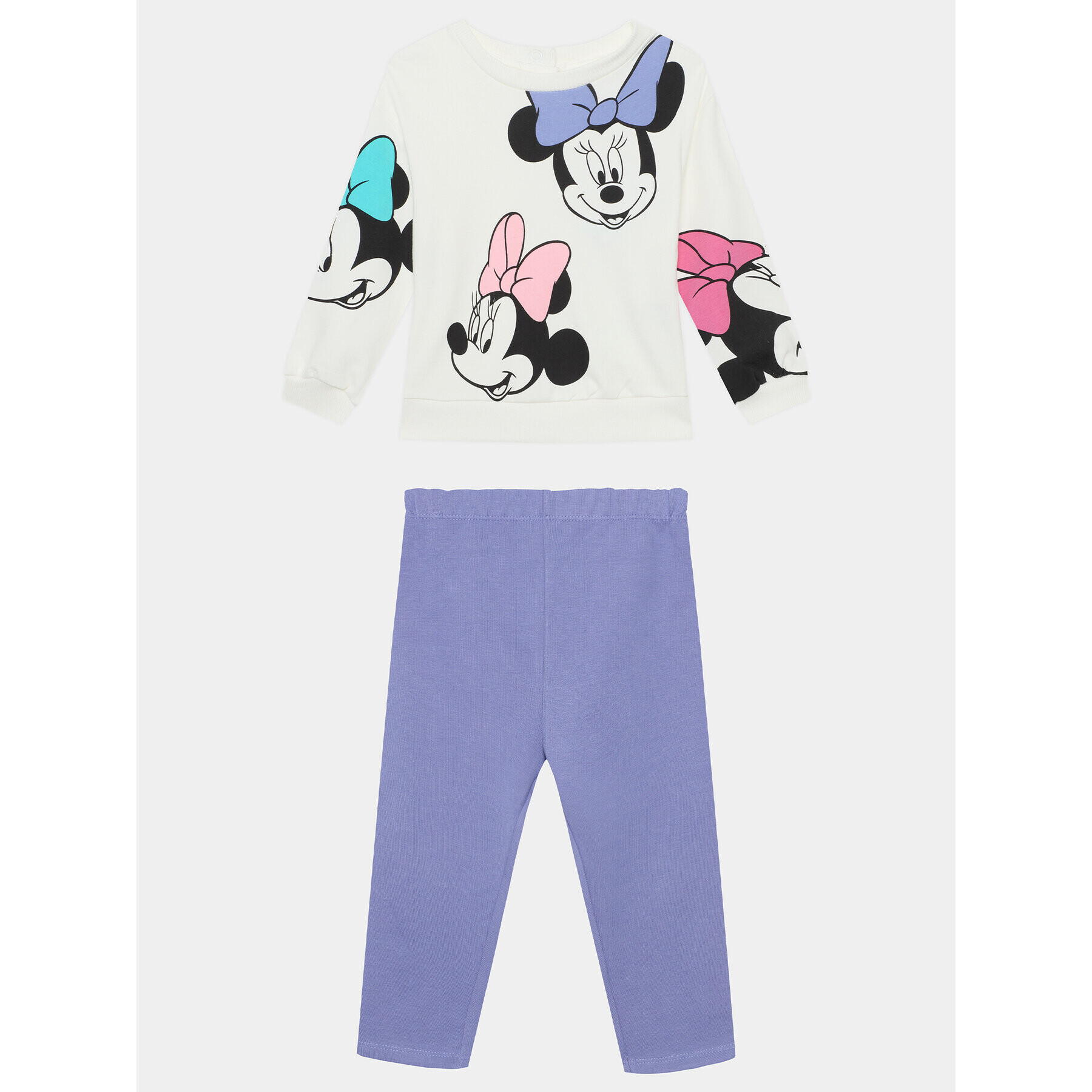 OVS Pulóver és leggins szett MINNIE 1843670 Ekru Regular Fit - Pepit.hu