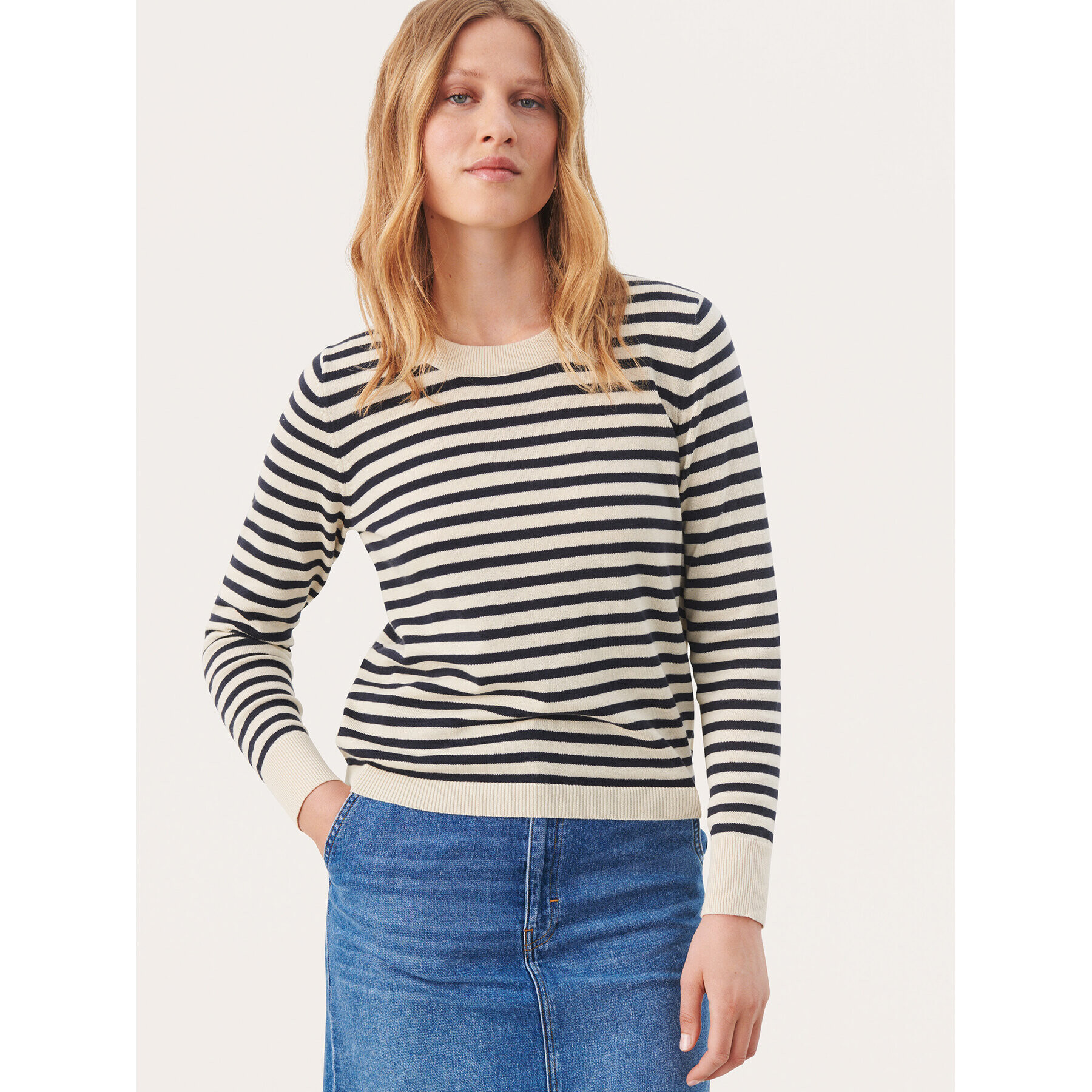 Part Two Sweater Gertie 30308324 Fehér Relaxed Fit - Pepit.hu