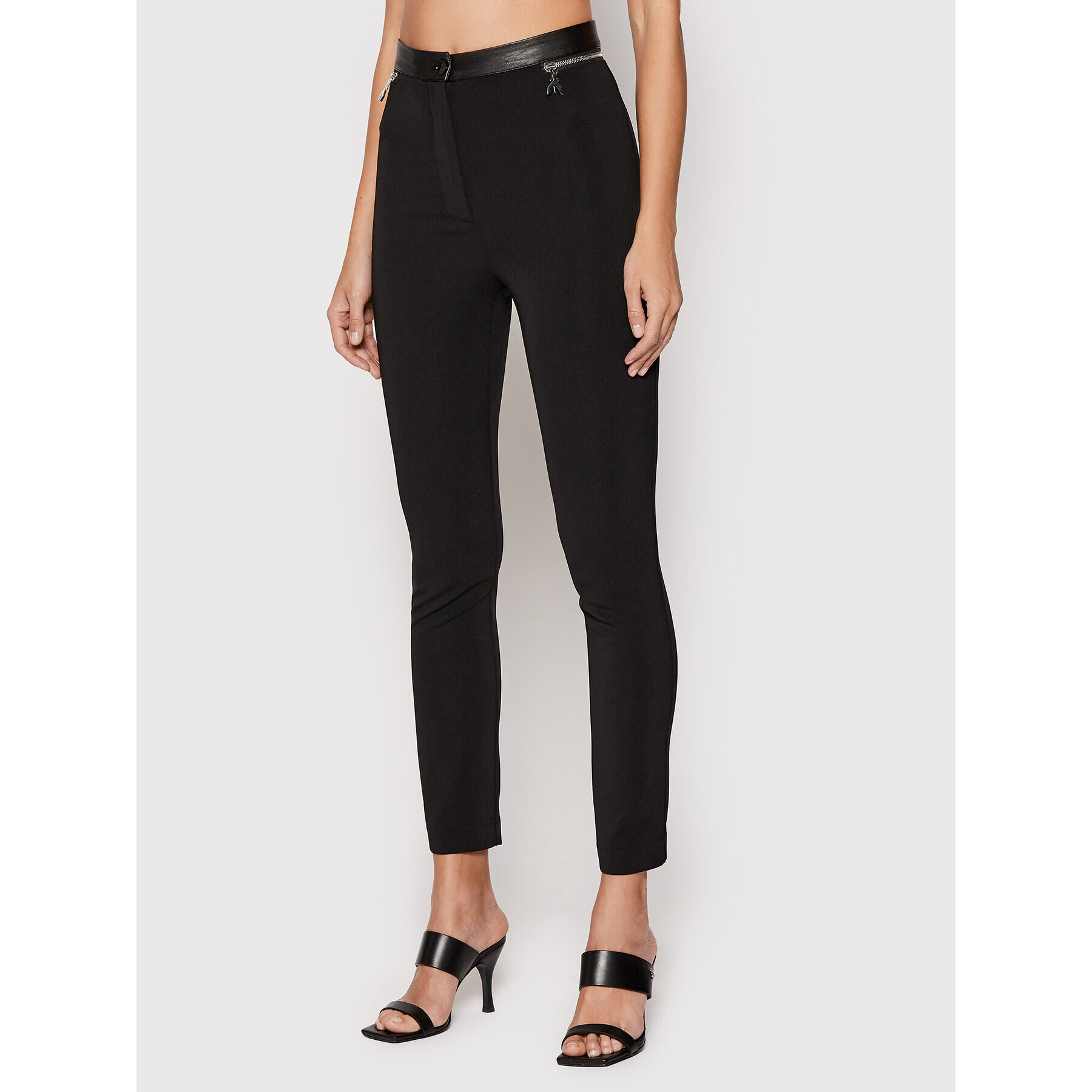 Patrizia Pepe Szövet nadrág 8P0387/A6F5-K103 Fekete Skinny Fit - Pepit.hu