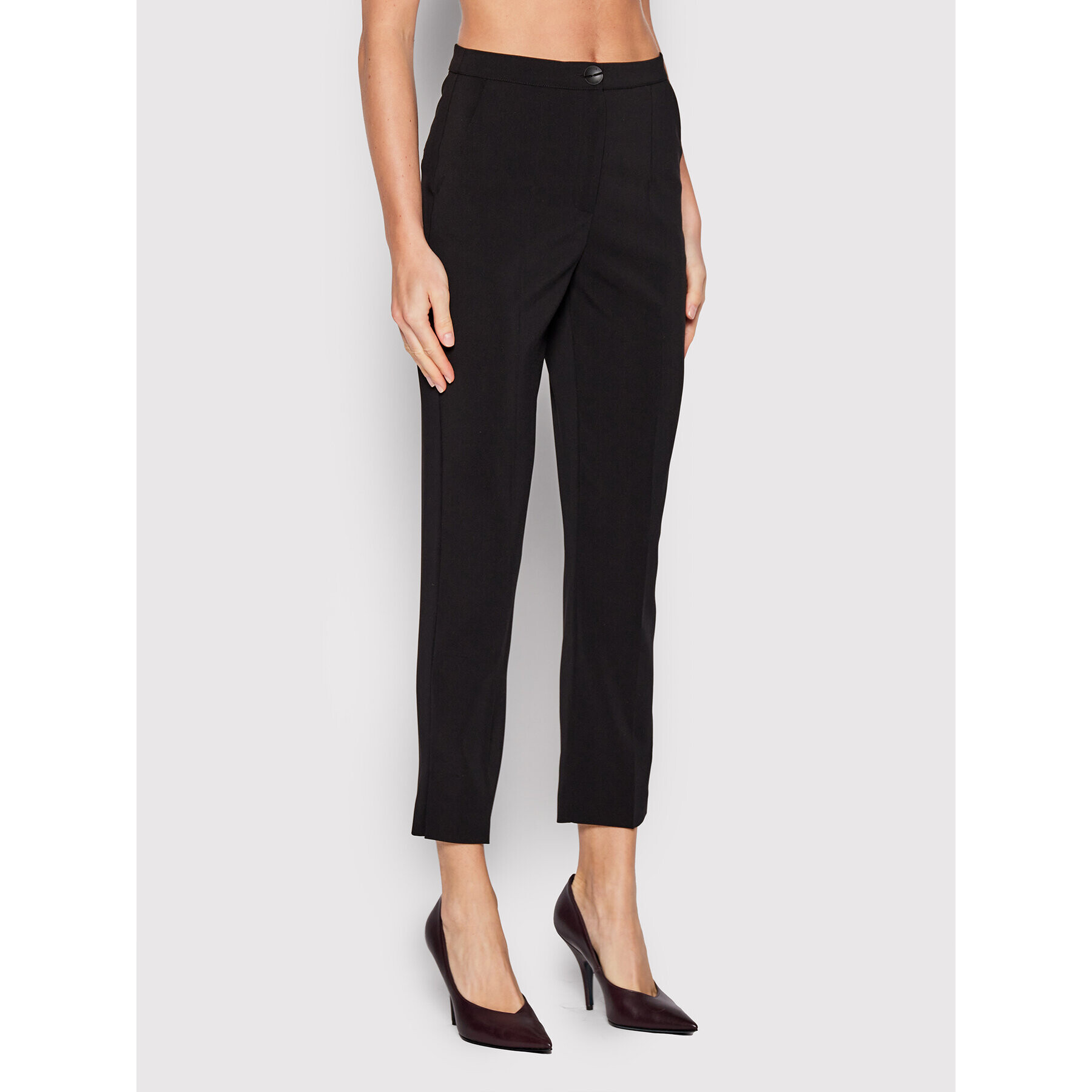 Patrizia Pepe Szövet nadrág 8P0443/A6F5-K103 Fekete Slim Fit - Pepit.hu