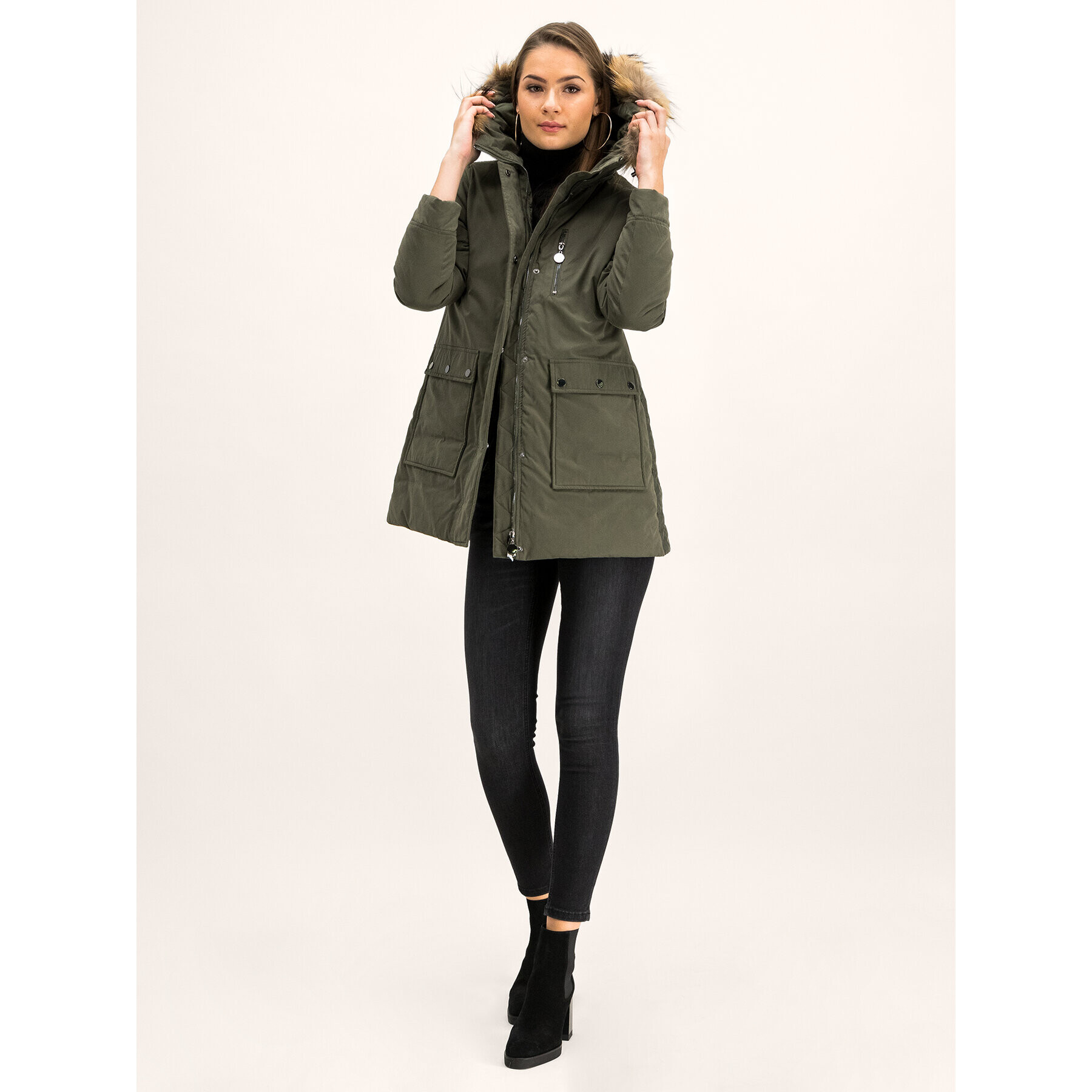 Pennyblack Parka Agile 30245019 Zöld Regular Fit - Pepit.hu