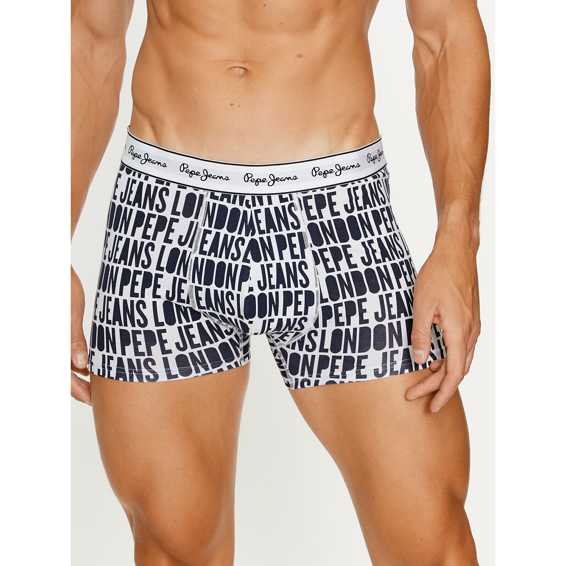 Pepe Jeans 3 darab boxer Allover Logo Tk 3P PMU11091 Sötétkék - Pepit.hu