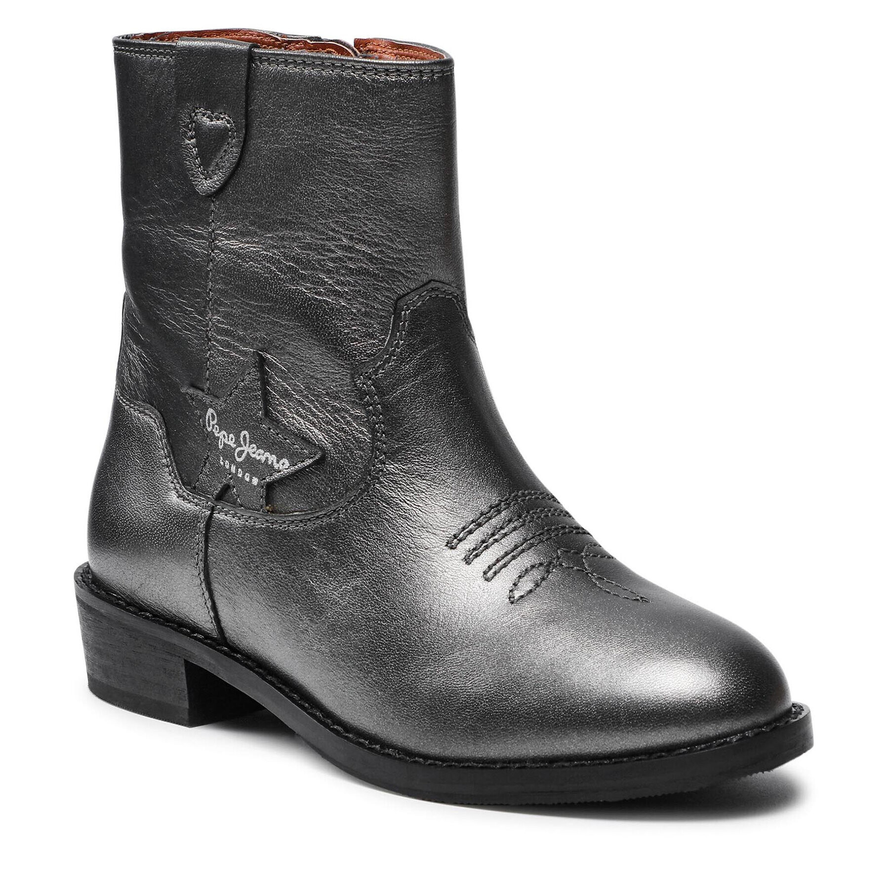 Pepe Jeans Csizma Western Metal PGS50175 Szürke - Pepit.hu