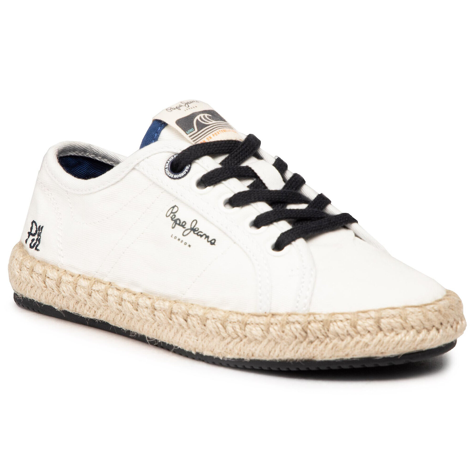 Pepe Jeans Espadrilles Tourist Combi Boy PBS10093 Fehér - Pepit.hu