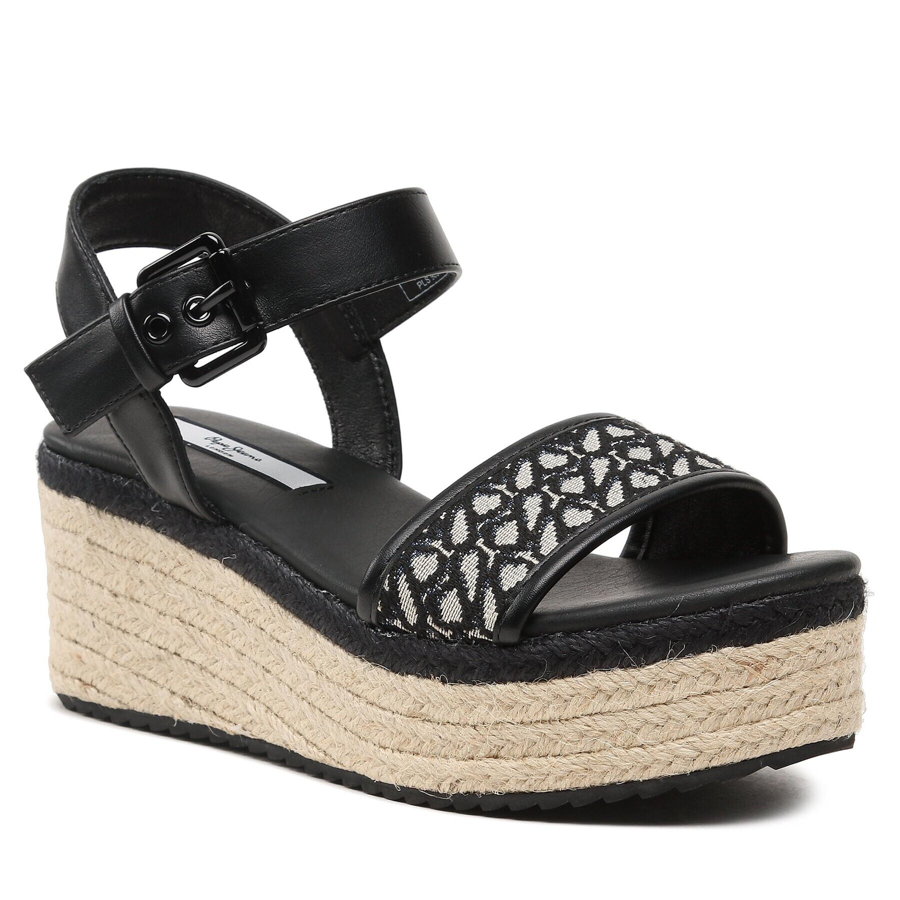 Pepe Jeans Espadrilles Witney Jacquard PLS90594 Fekete - Pepit.hu