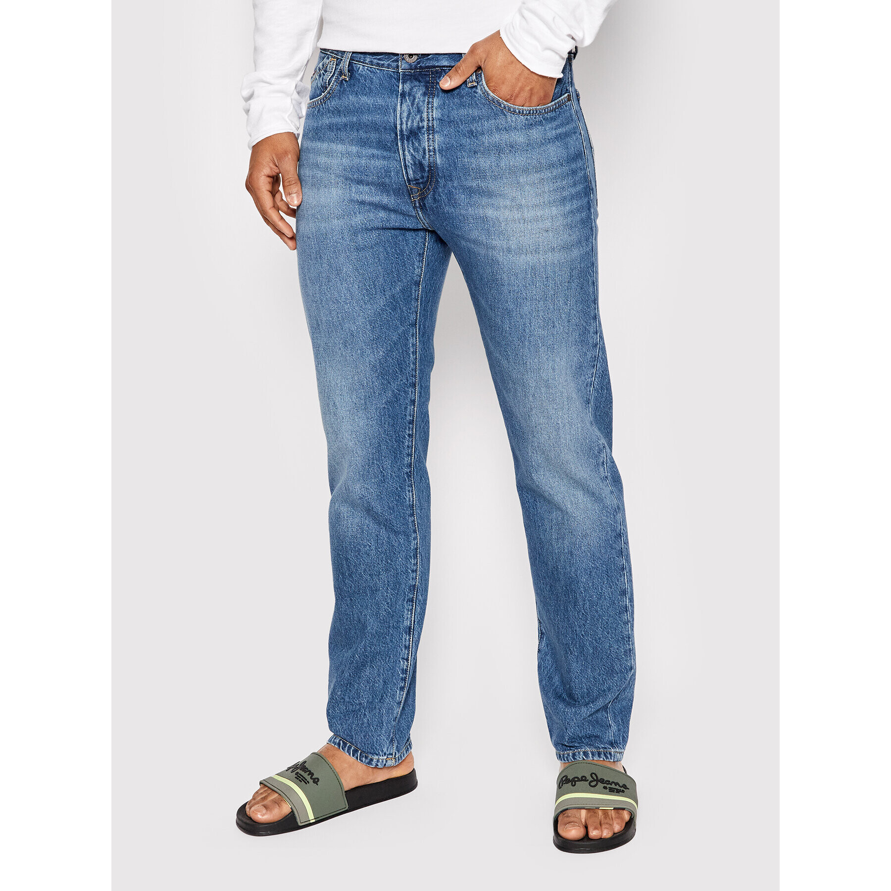 Pepe Jeans Farmer Byron PM206316 Kék Relaxed Fit - Pepit.hu