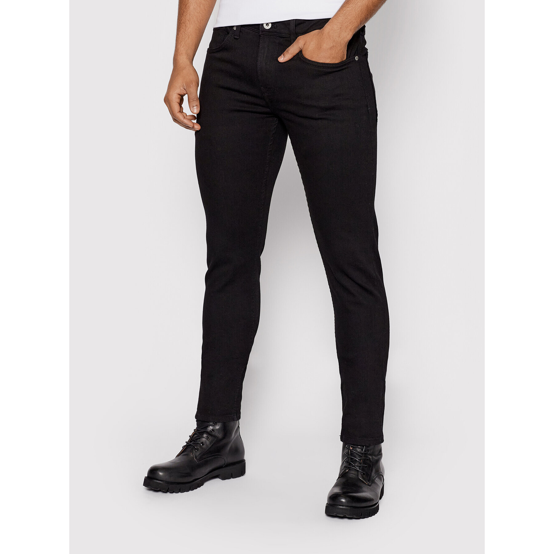 Pepe Jeans Farmer Finsbury PM206321 Fekete Skinny Fit - Pepit.hu