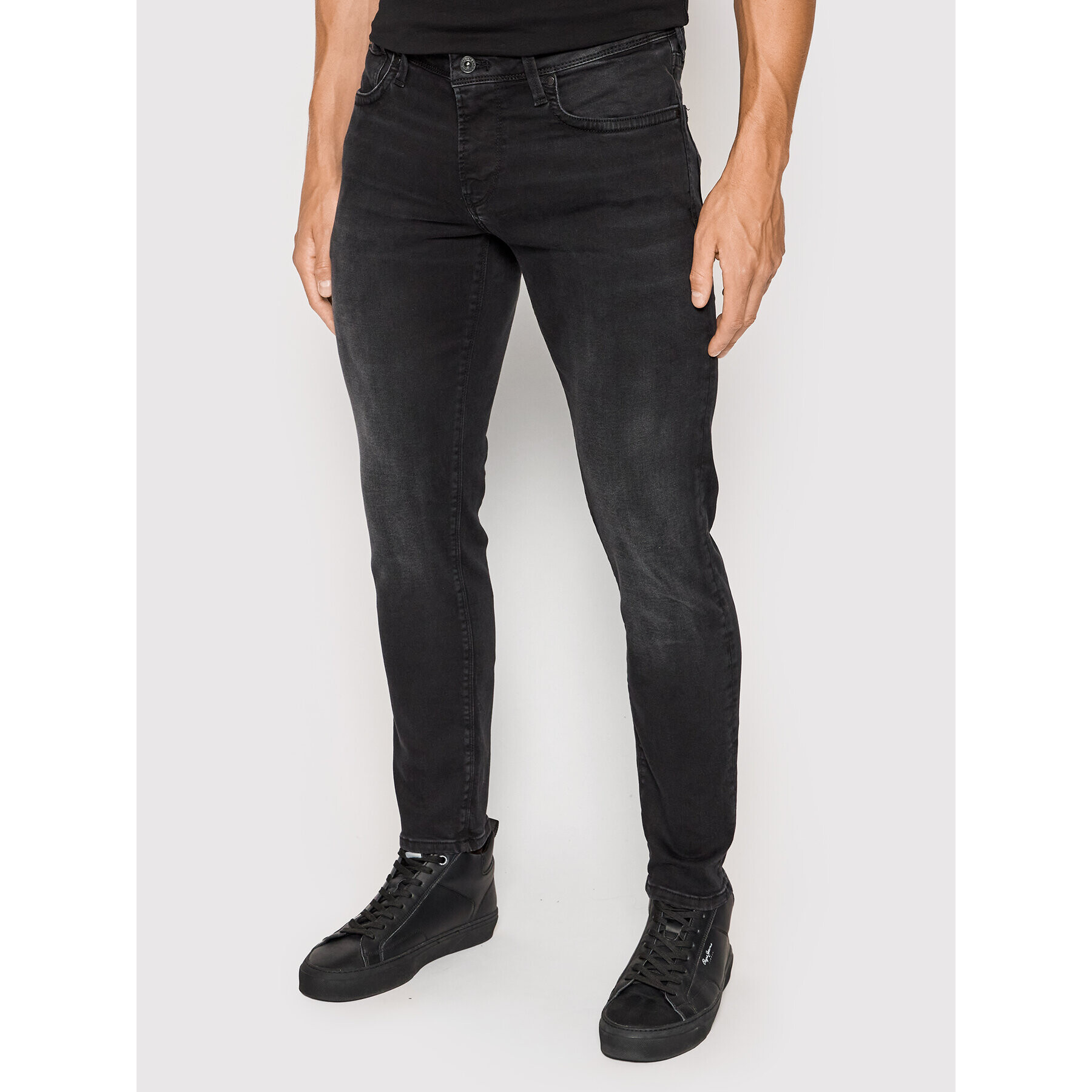 Pepe Jeans Farmer Hatch PM206322 Fekete Slim Fit - Pepit.hu