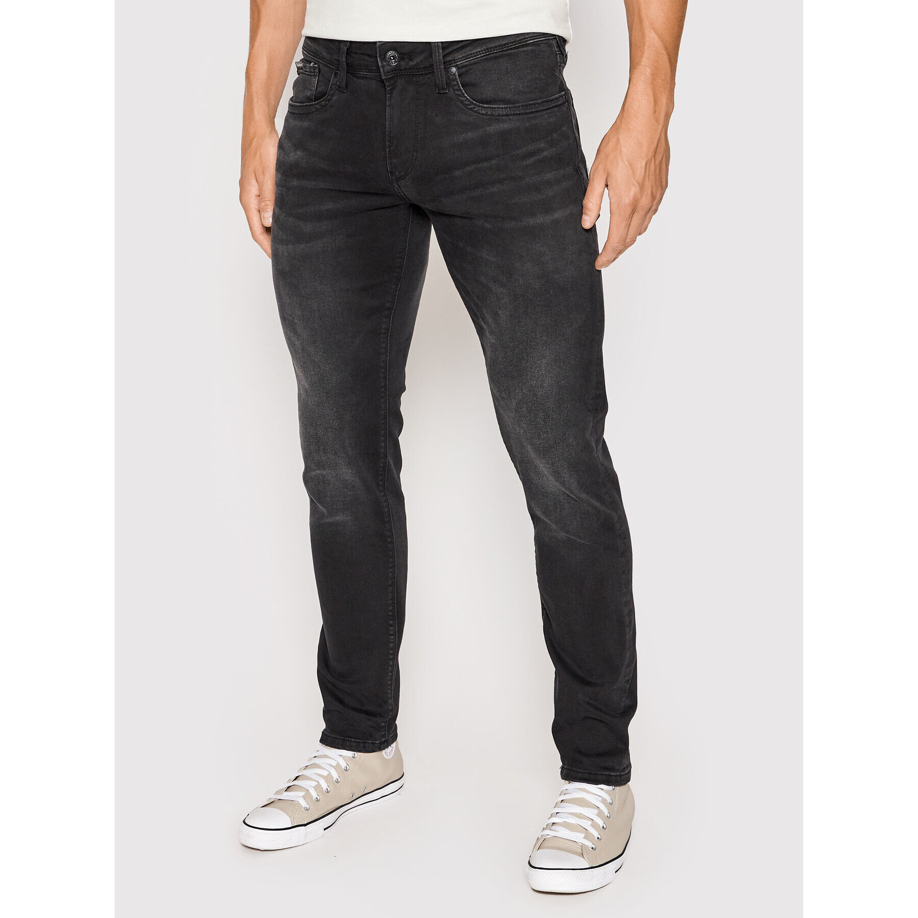 Pepe Jeans Farmer Hatch PM206322 Fekete Slim Fit - Pepit.hu